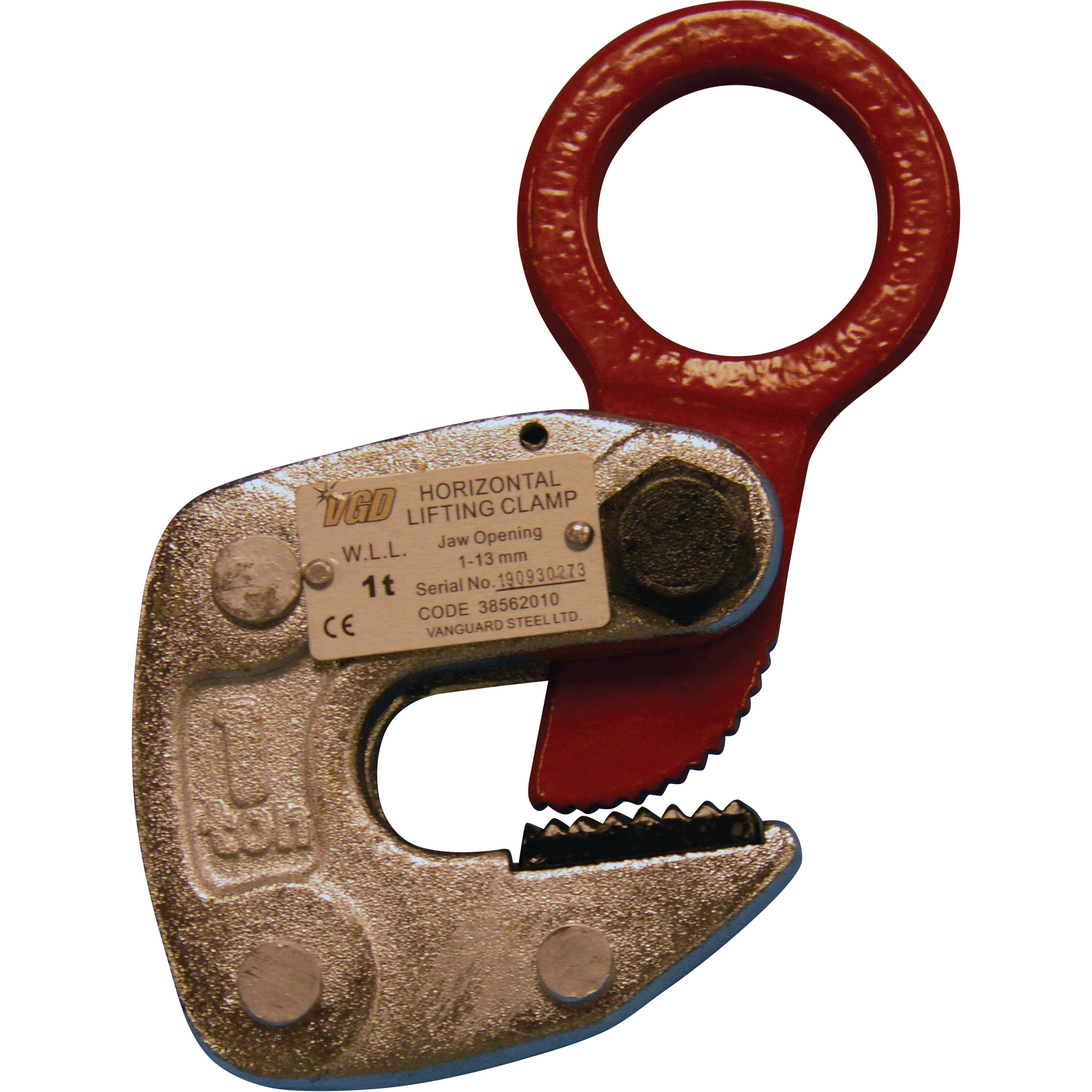 Griffe de levage horizontale VQHPC, 2000 lb (1 tonne) max., Mâchoires 1/32" - 1/2"
