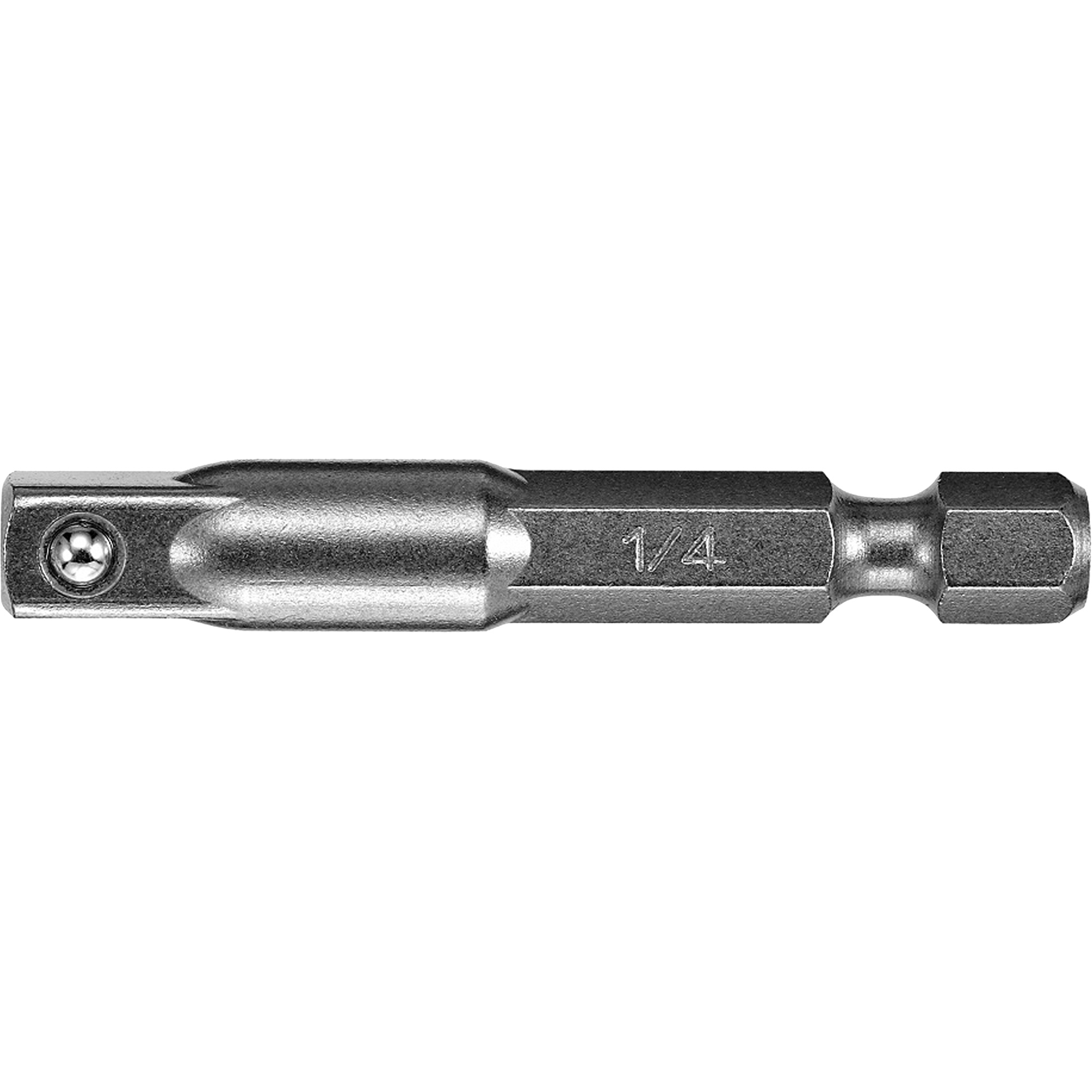 Adaptateur et rallonge, 1/4" Prise, Dimension mâle 1/4", Clavette, 8" lo