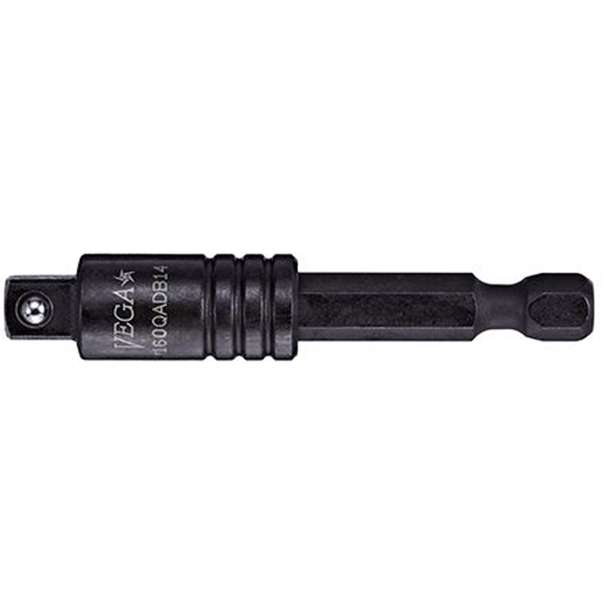 Adaptateur et rallonge pour douille à déclenchement rapide, 1/4" Prise, Dimension mâle 1/4", Sphérique, 3" lo