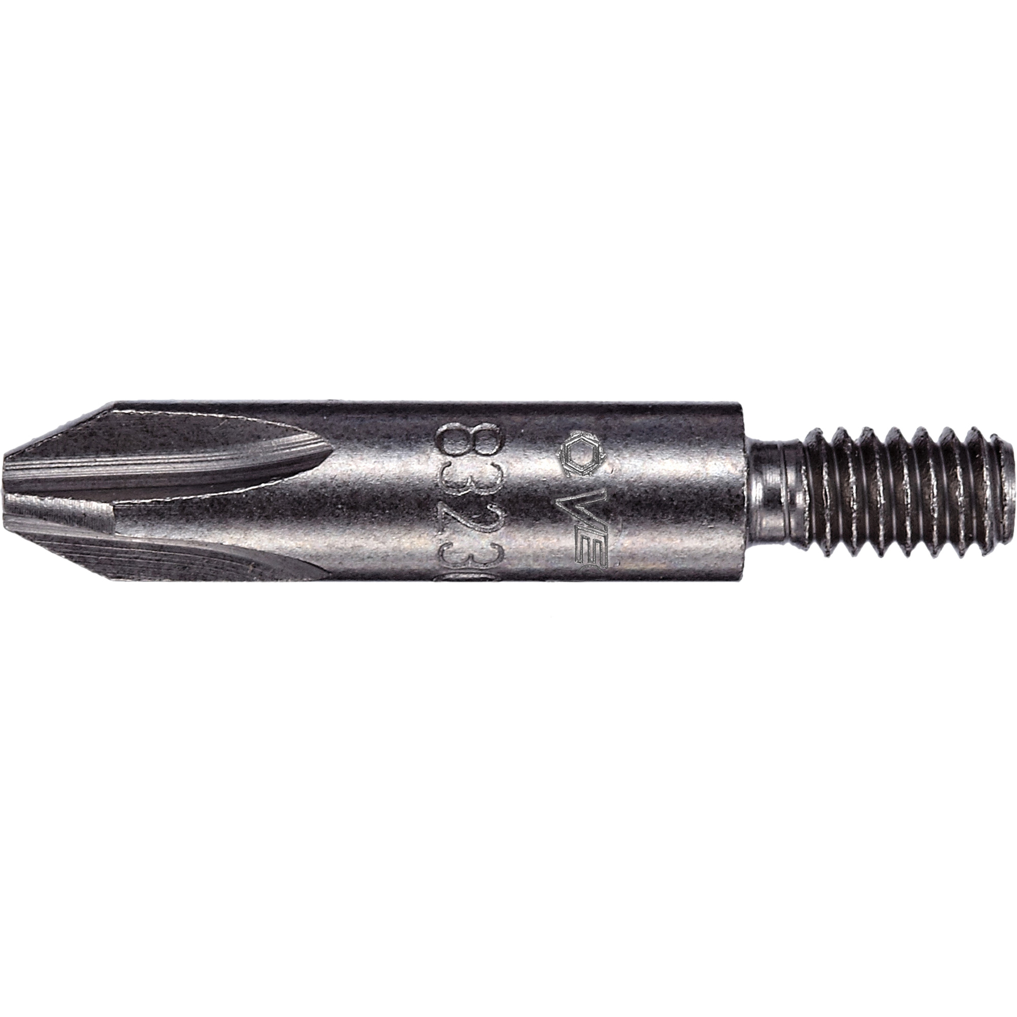 Embout cruciforme fileté 8-32 extra dur