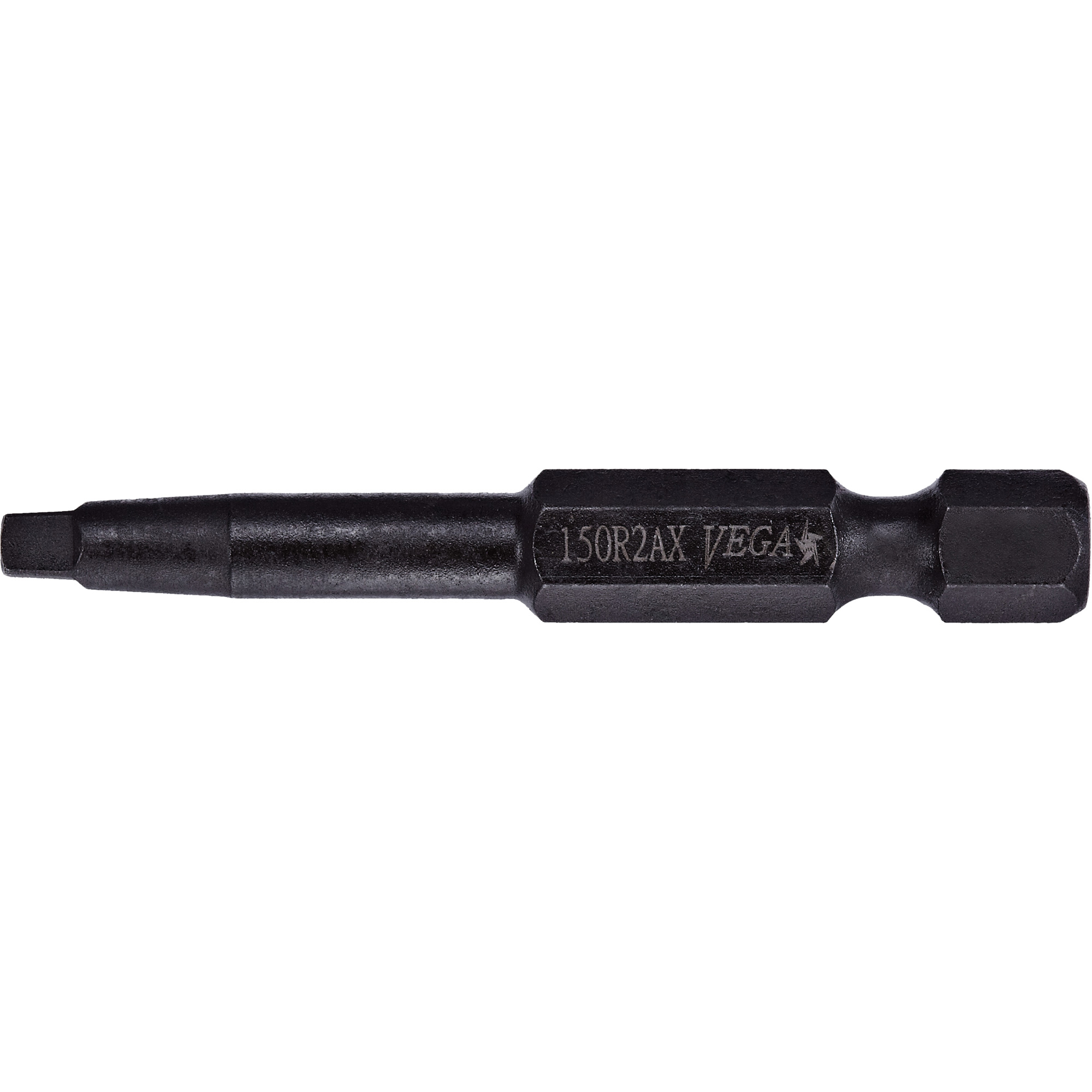 Embout extra dur pour outils électriques, Carrée, Embout #2, Prise 1/4", Longueur 2"