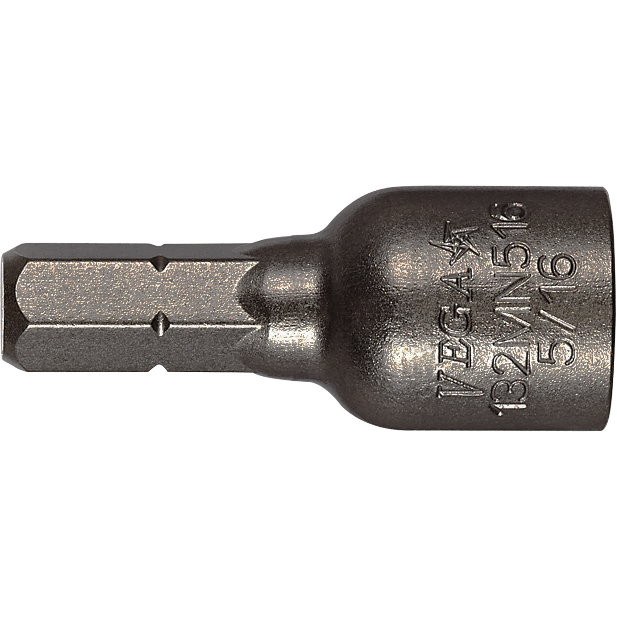 Embout tourne-écrou, Embout 5/16", Prise 1/4", 1-1/4" lo, Magnétique