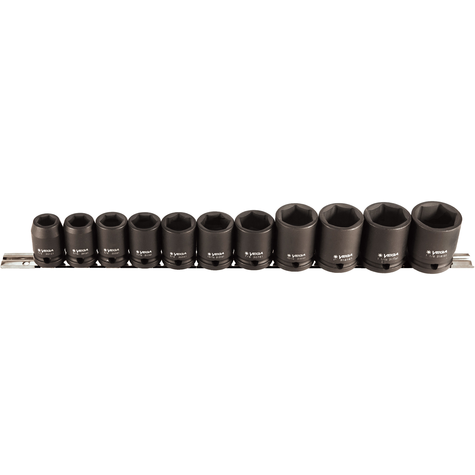 Jeu de douilles, 11 Mcx, Chocs, Prise de 1/2"