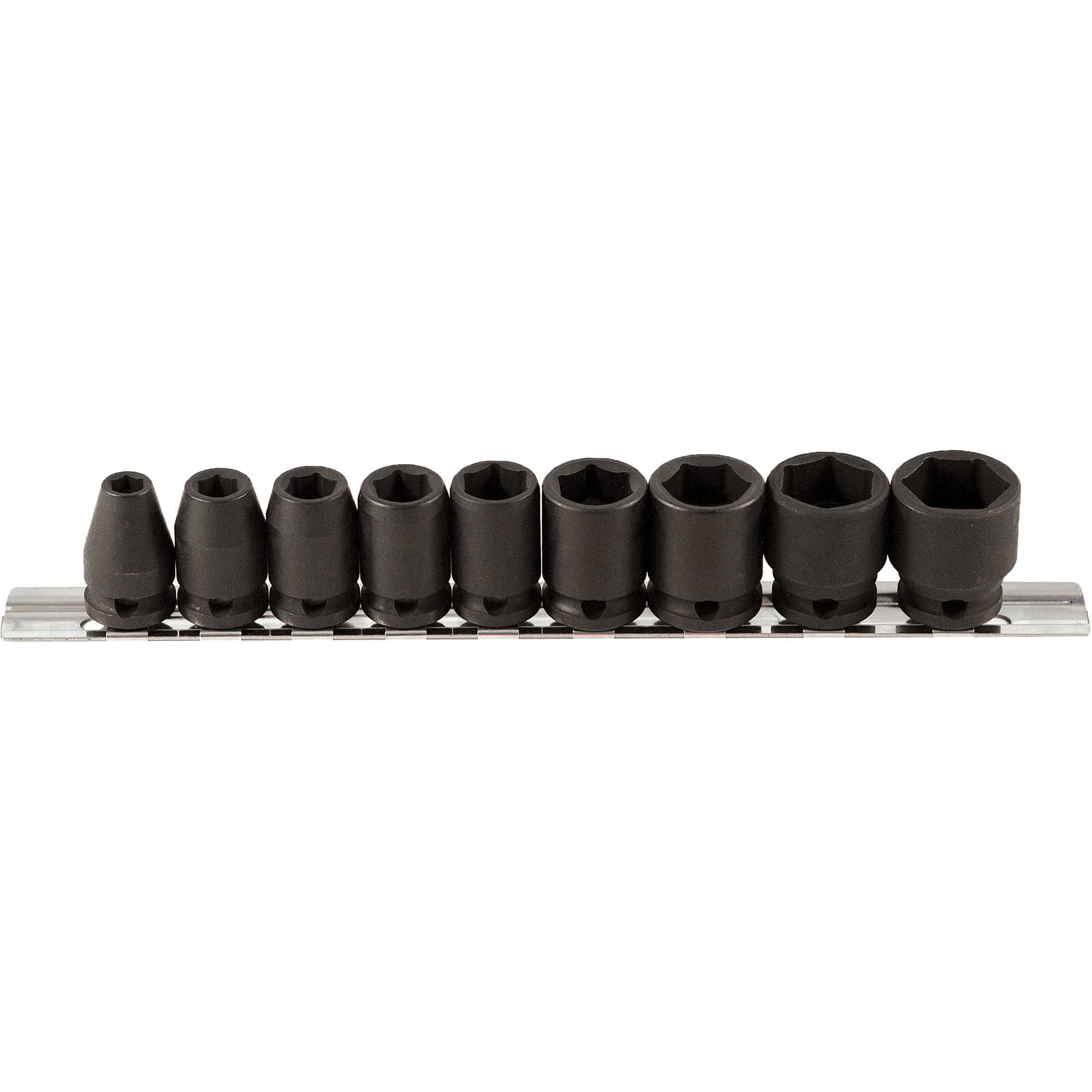 Jeu de douilles, 9 Mcx, Chocs, Prise de 3/8"