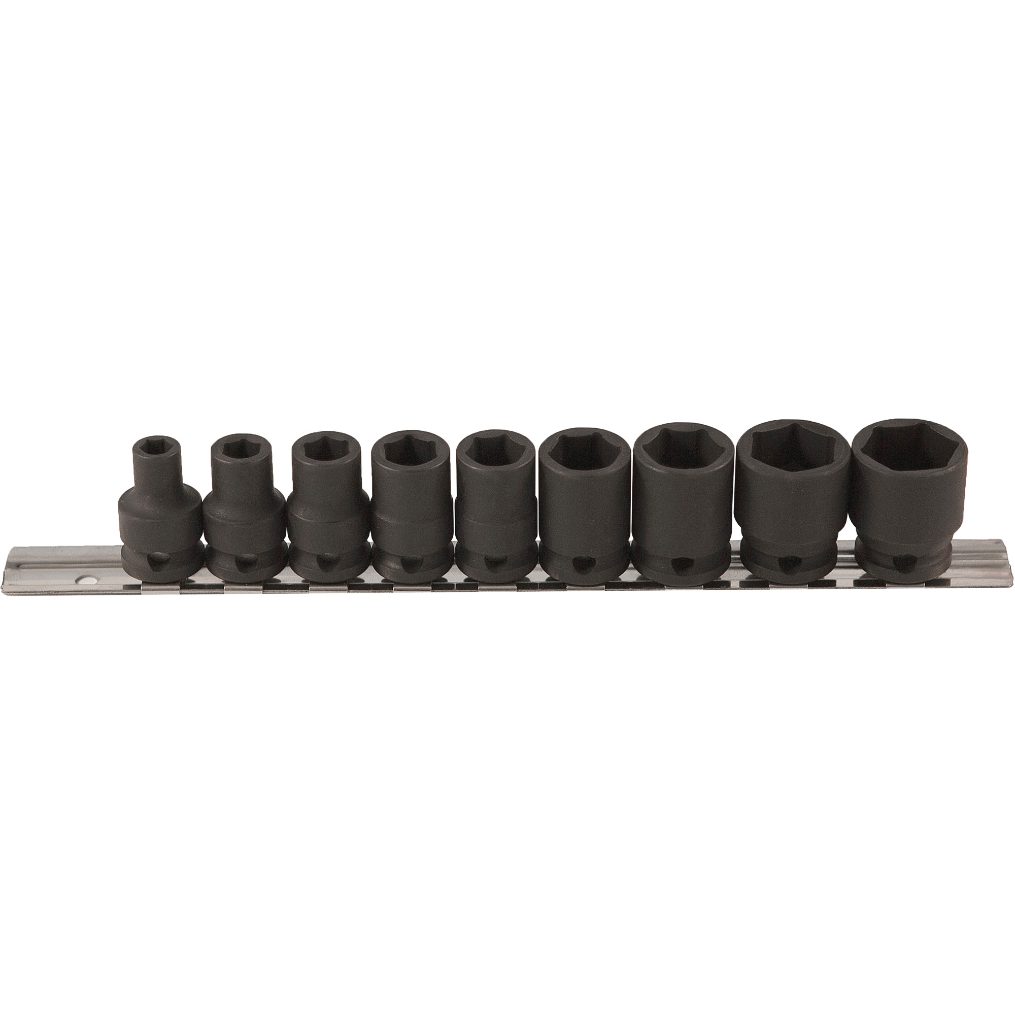 Jeu de douilles à paroi mince, 9 Mcx, Chocs, Prise de 3/8"