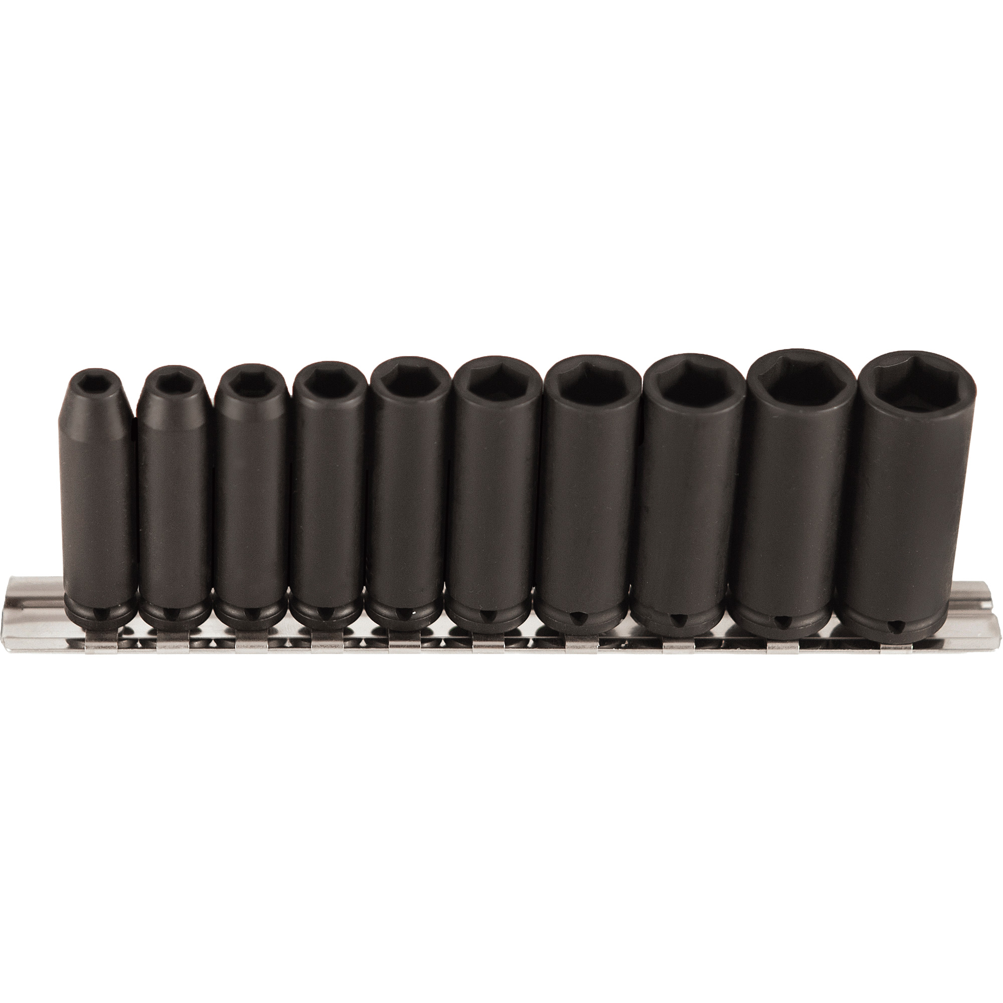 Jeu de douilles longues, 10 Mcx, Chocs, Prise de 1/4", Profond