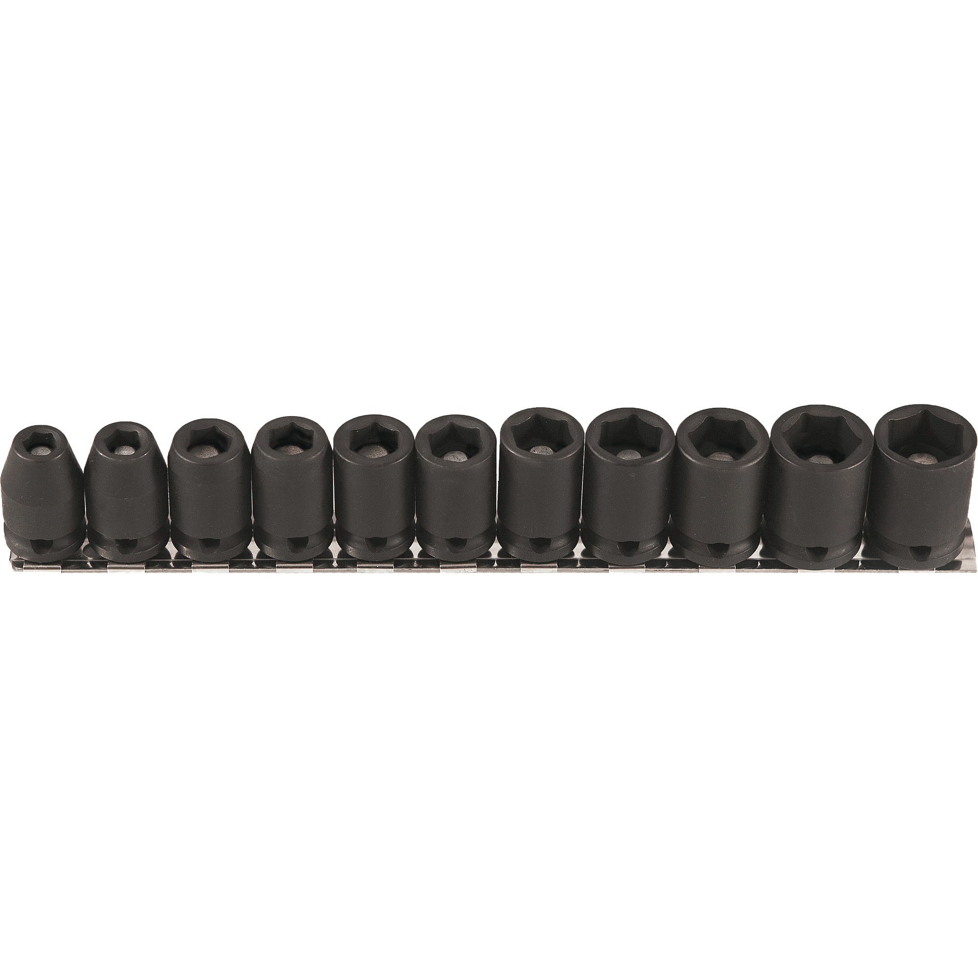 Jeu de douilles magnétiques, 11 Mcx, Chocs, Prise de 3/8"