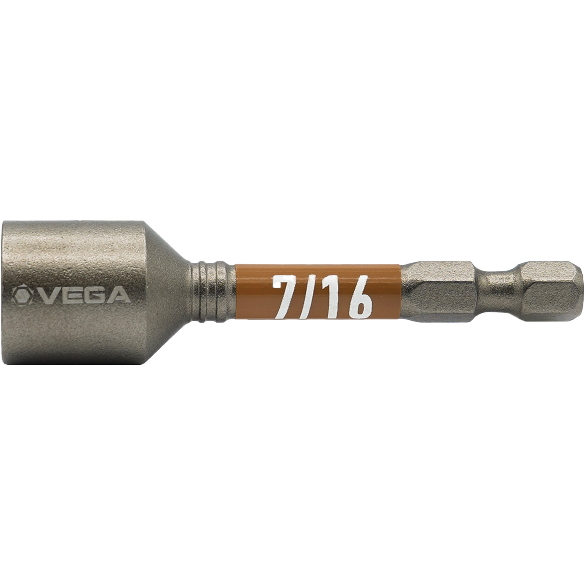 Tourne-écrou ImpactechMD, Embout 7/16", Prise 1/4", 2-9/16" lo, Magnétique