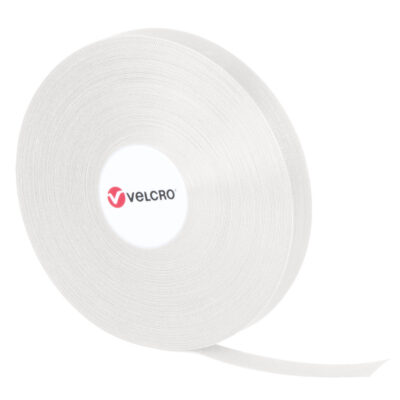 Attaches QWIK, Boucle et crochet, 25 vg x 3/4", Auto-aggripant, Blanc