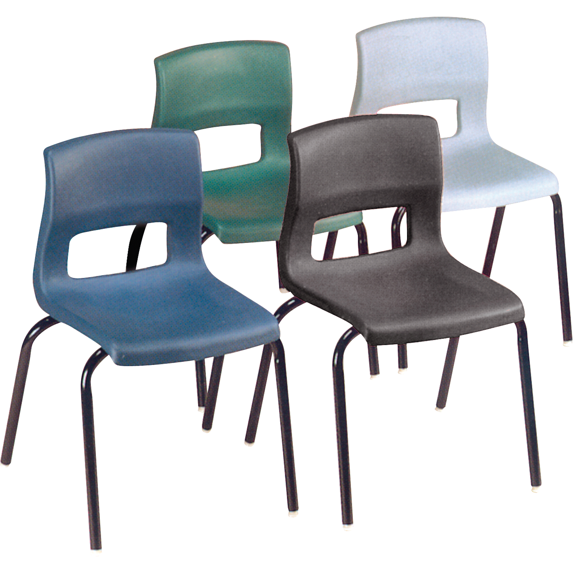 Chaises horizon, Plastique, Noir