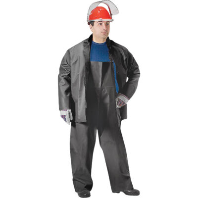 Veste imperméable SBR Vulcan, Caoutchouc, 2T-Grand, Noir