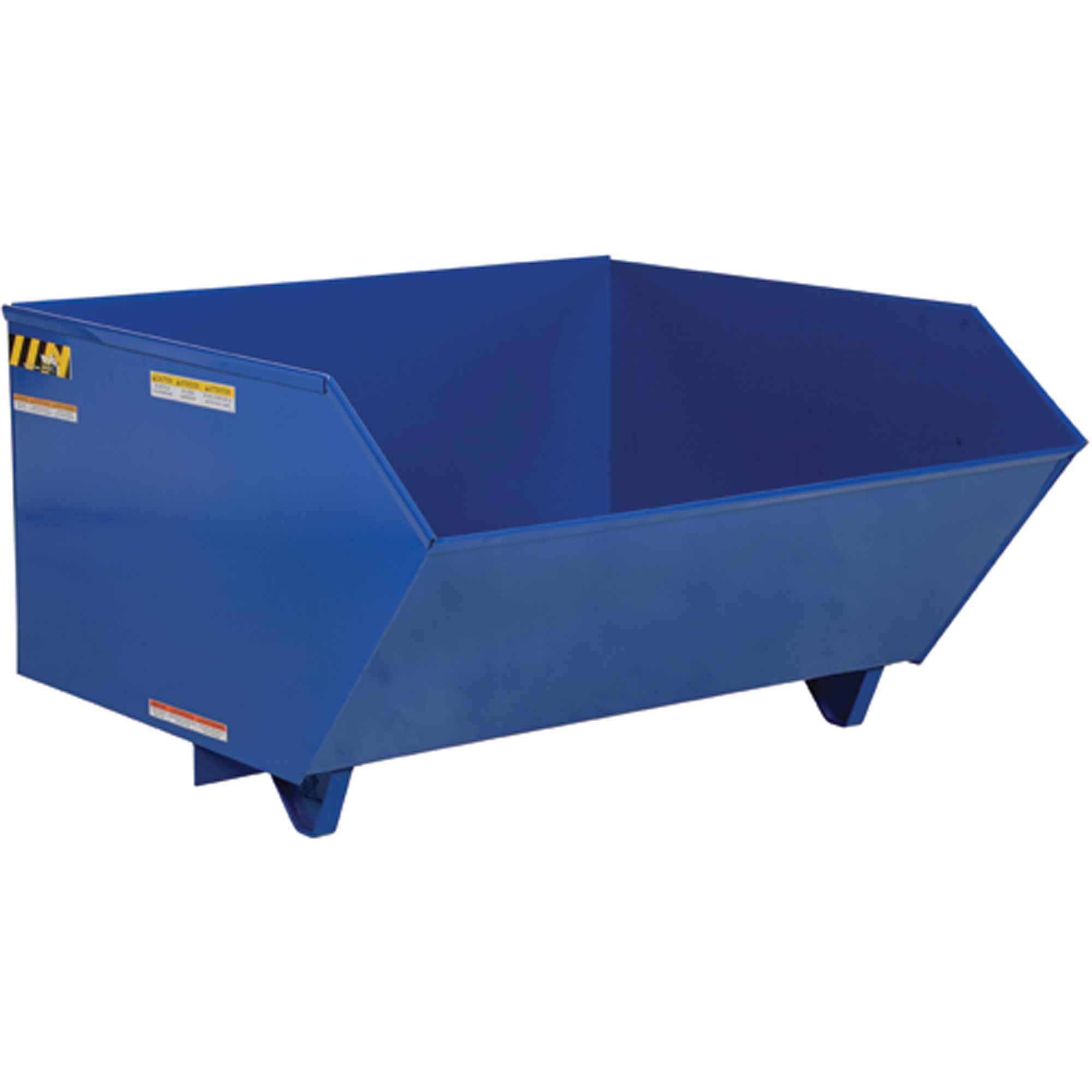Autobasculeur 90 degrés à profil bas, Acier, 1 vg³, Bleu