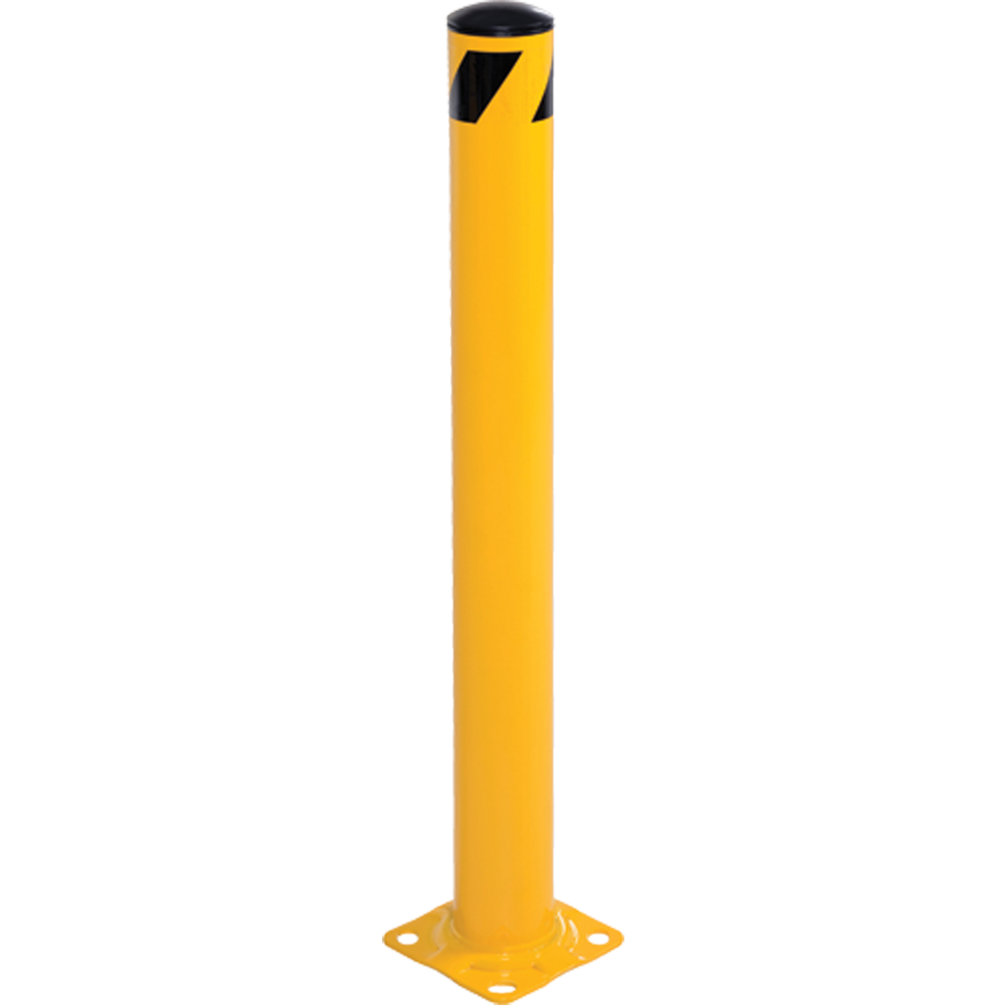 Borne, Acier, 42" h x 5-1/2" la, Jaune