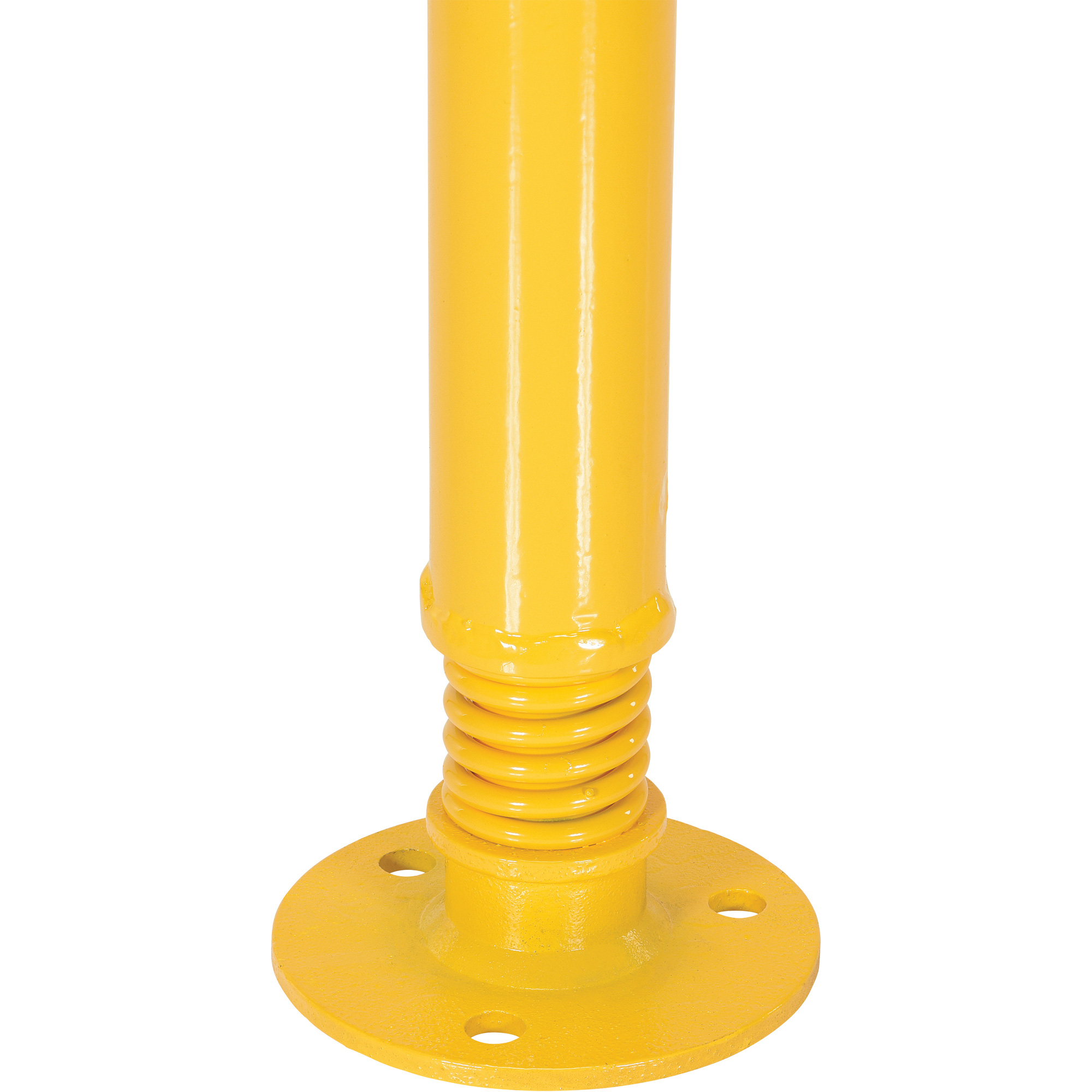 Borne de protection à ressort, Acier, 42" h x 2-1/8" la, Jaune – Image 2