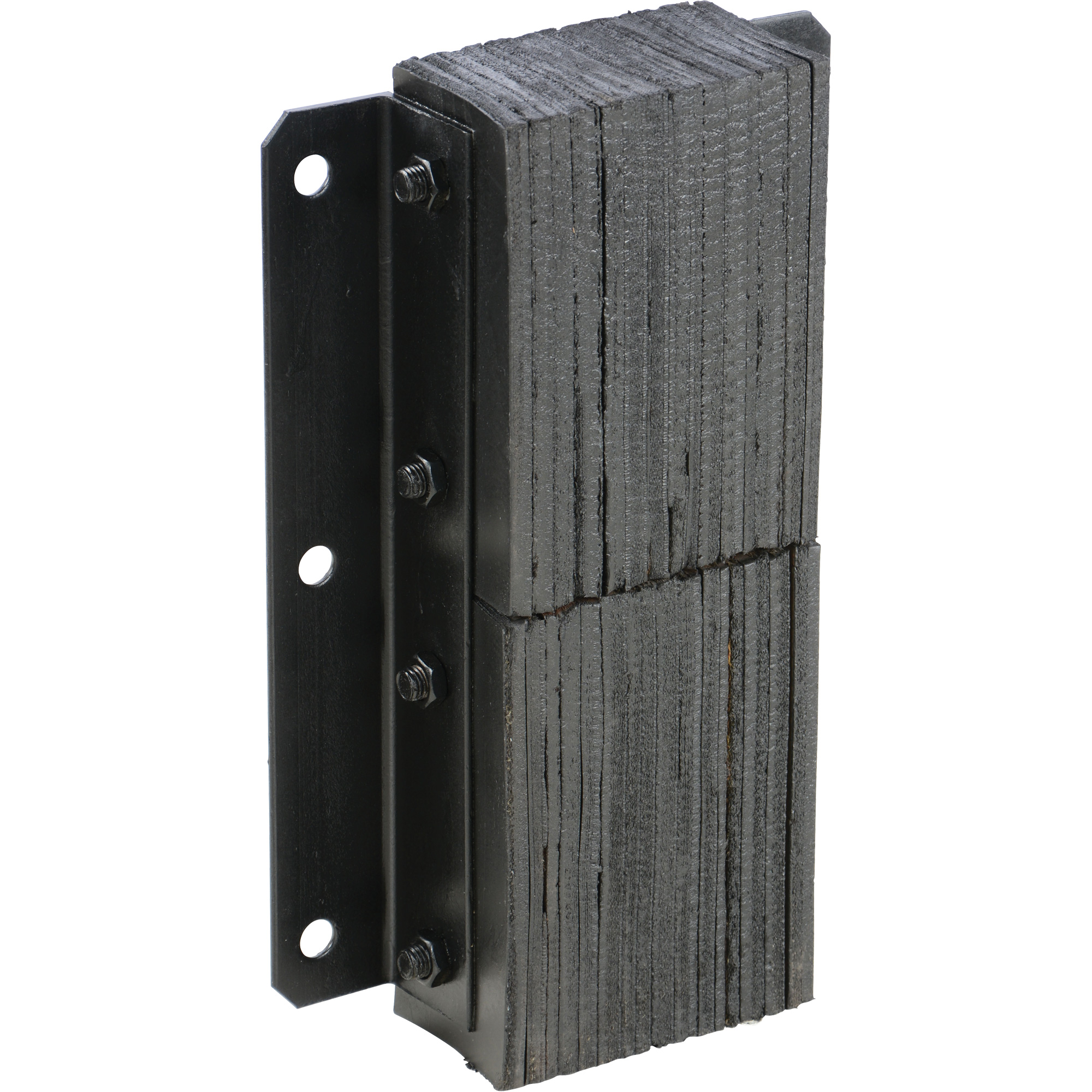 Butoir de quai lamellé, Vertical, Caoutchouc, 13-1/4" la x 4-1/2" p x 20" h