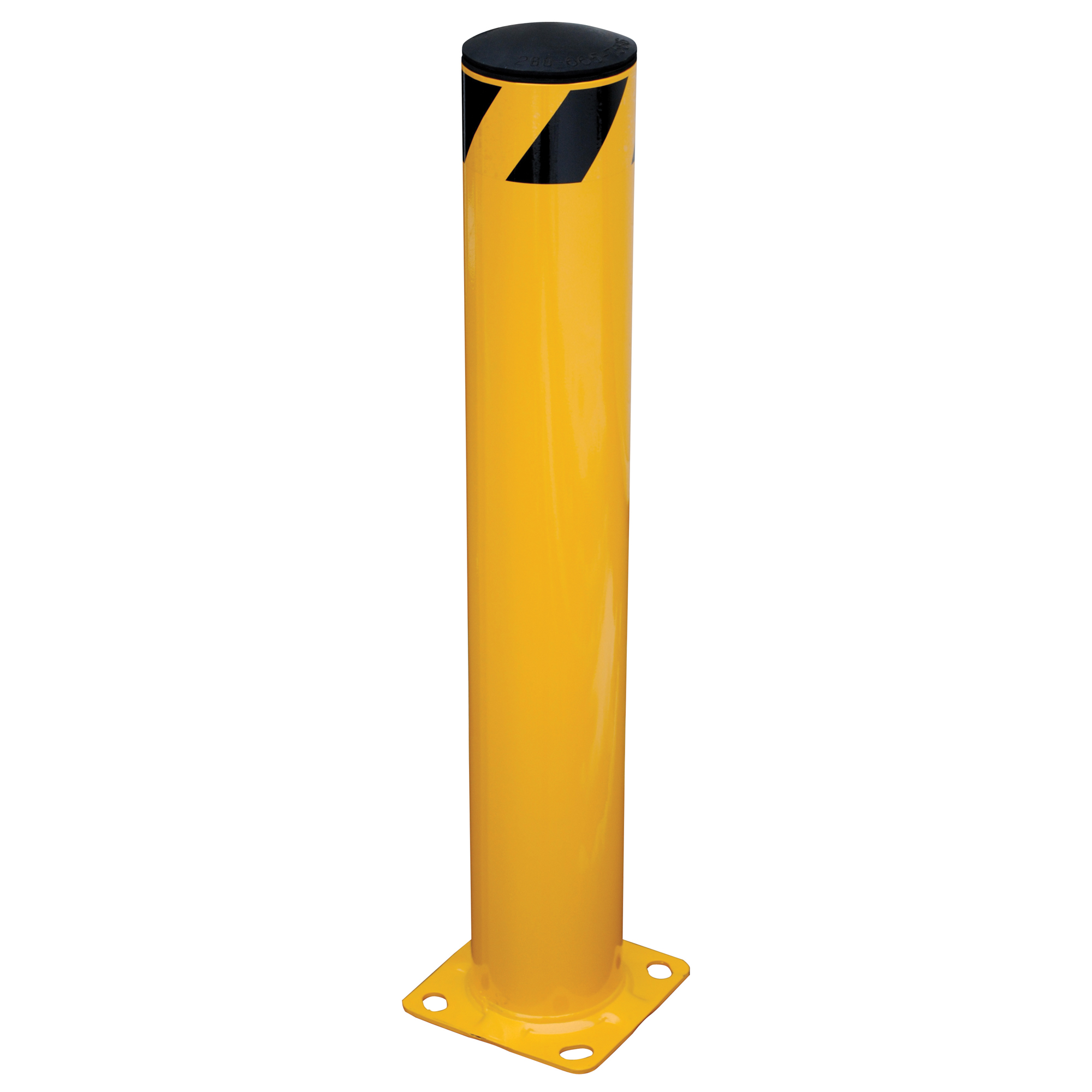 Butoir de sécurité, Acier, 36" h x 5,5" la, Jaune