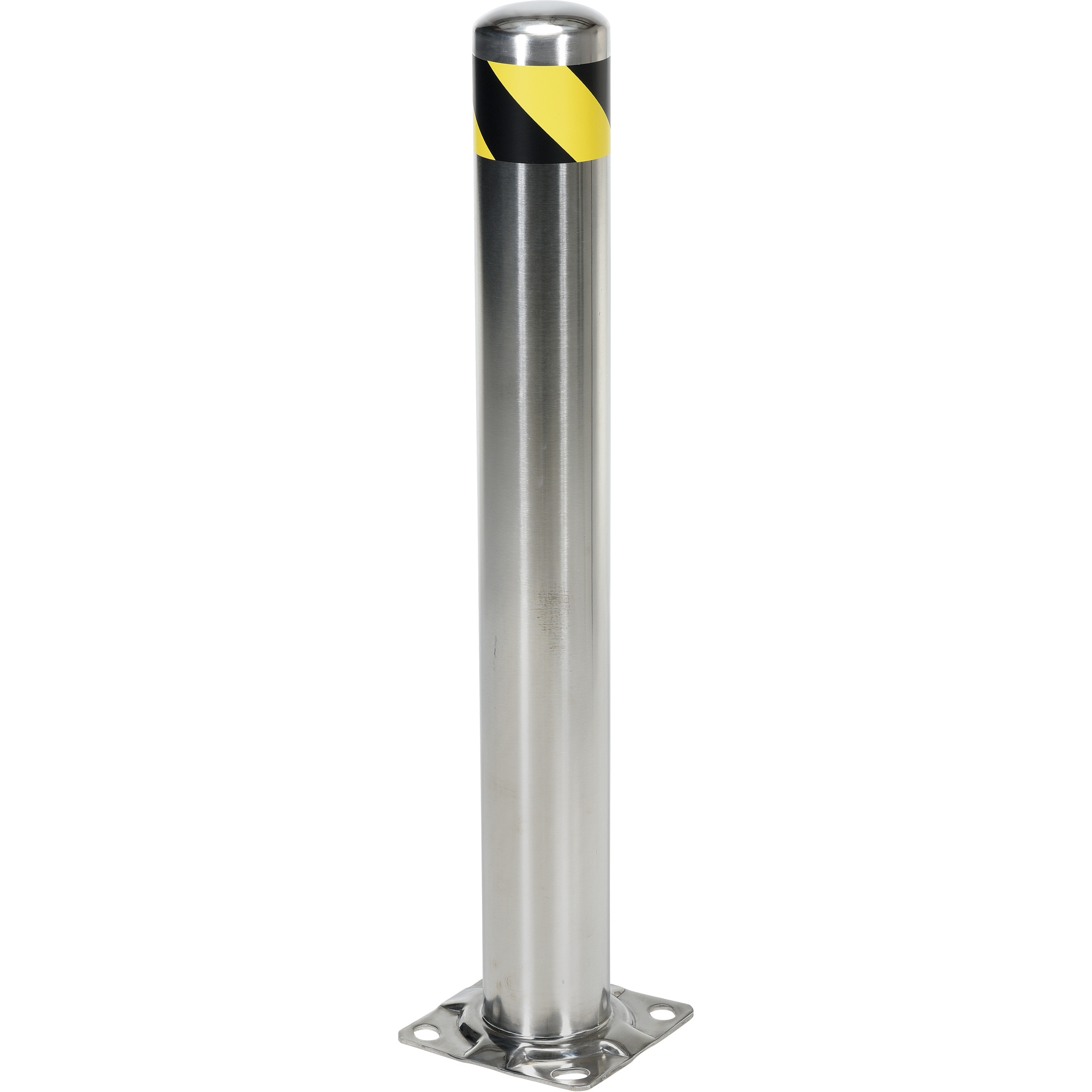 Butoir de sécurité, Acier inoxydable, 36" h x 8" la, Argent