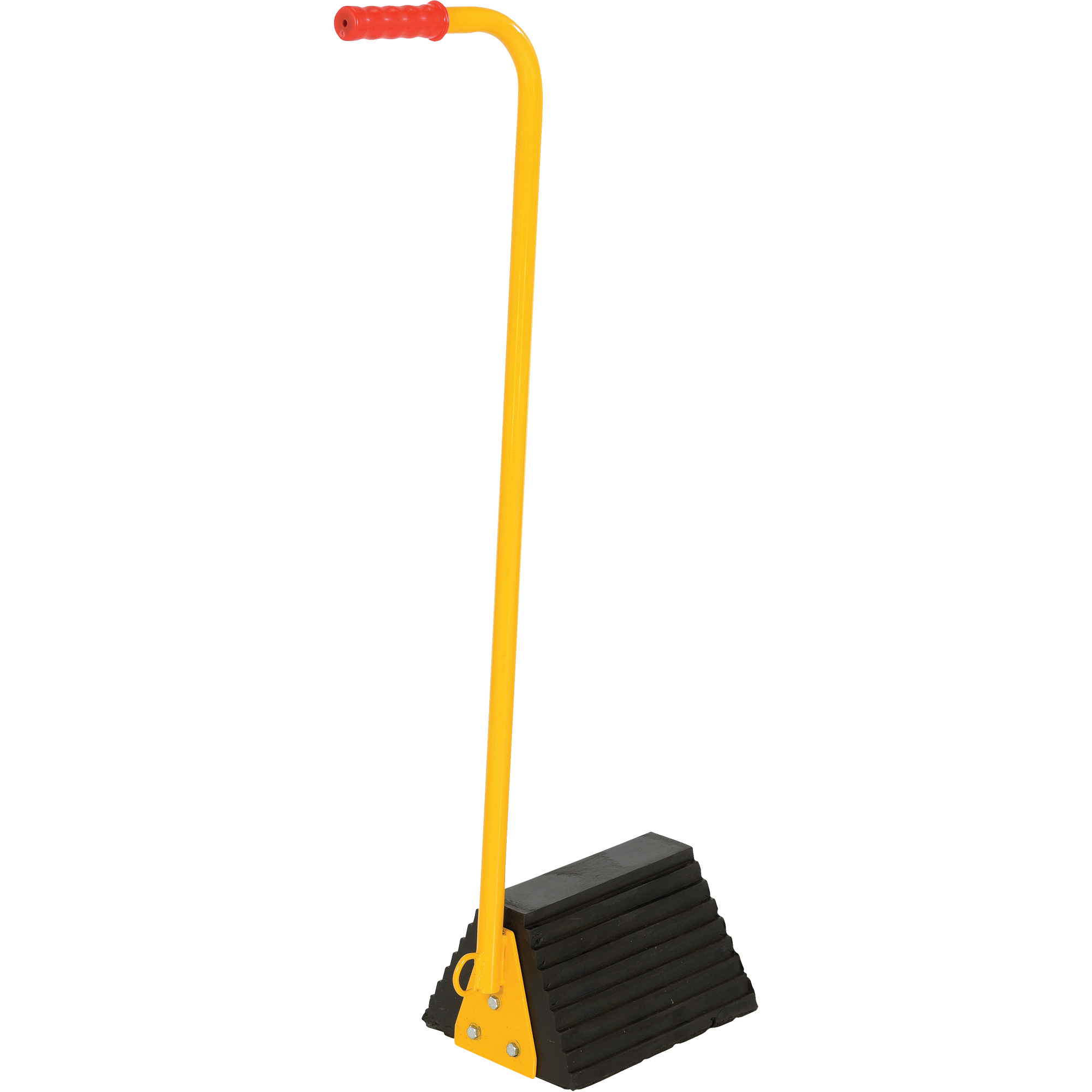 Cale de roue avec poignée ergonomique, 9-1/4" x 8" x 6", Noir