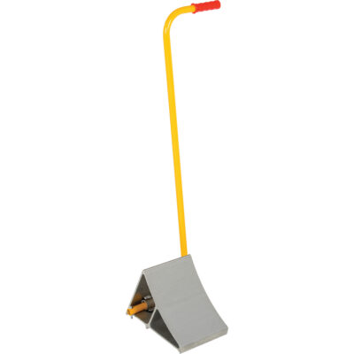 Cale de roues en aluminium avec poignée, 7" la x 11-7/8" p x 7-11/16" h
