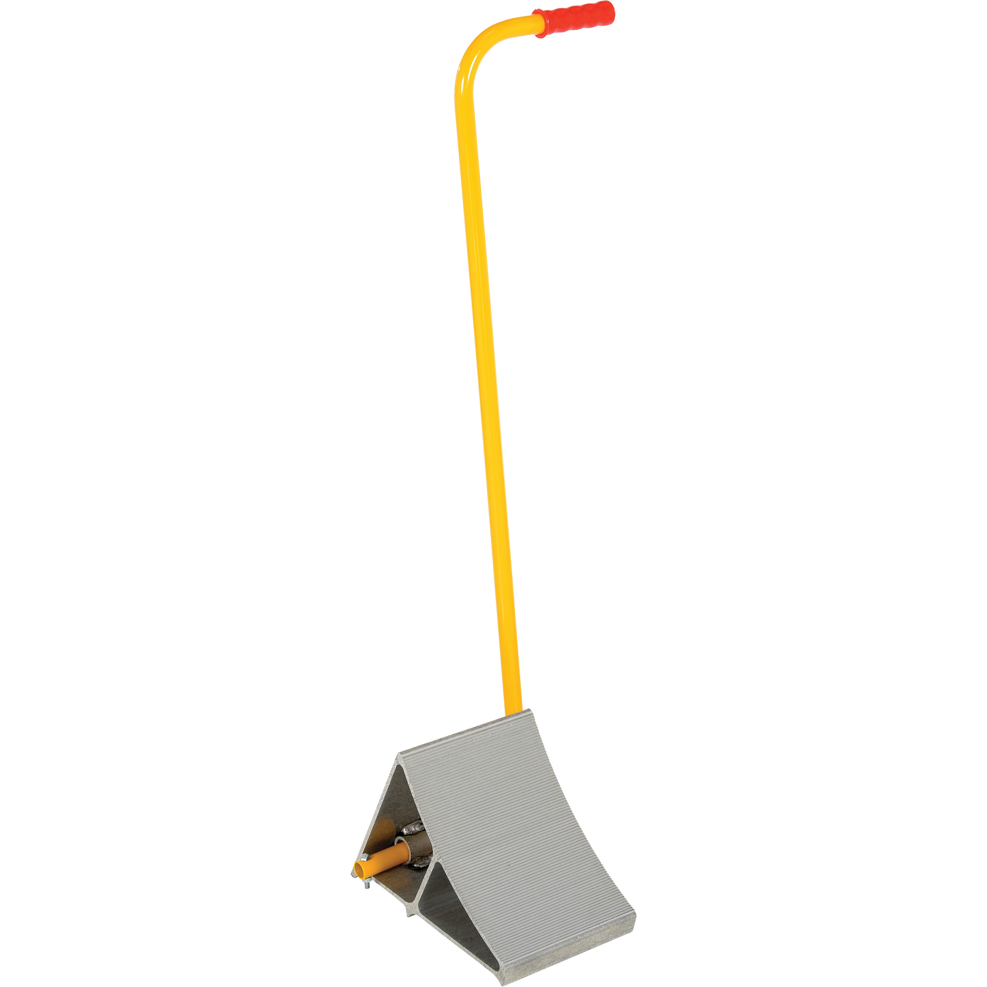 Cale de roues en aluminium avec poignée, 7" la x 11-7/8" p x 7-11/16" h