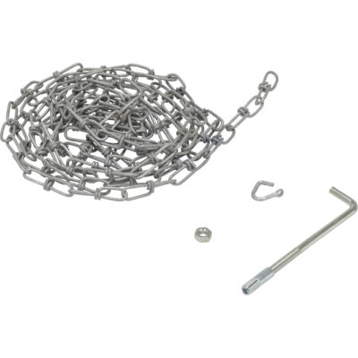 Chaîne à double boucle avec crochet de suspension