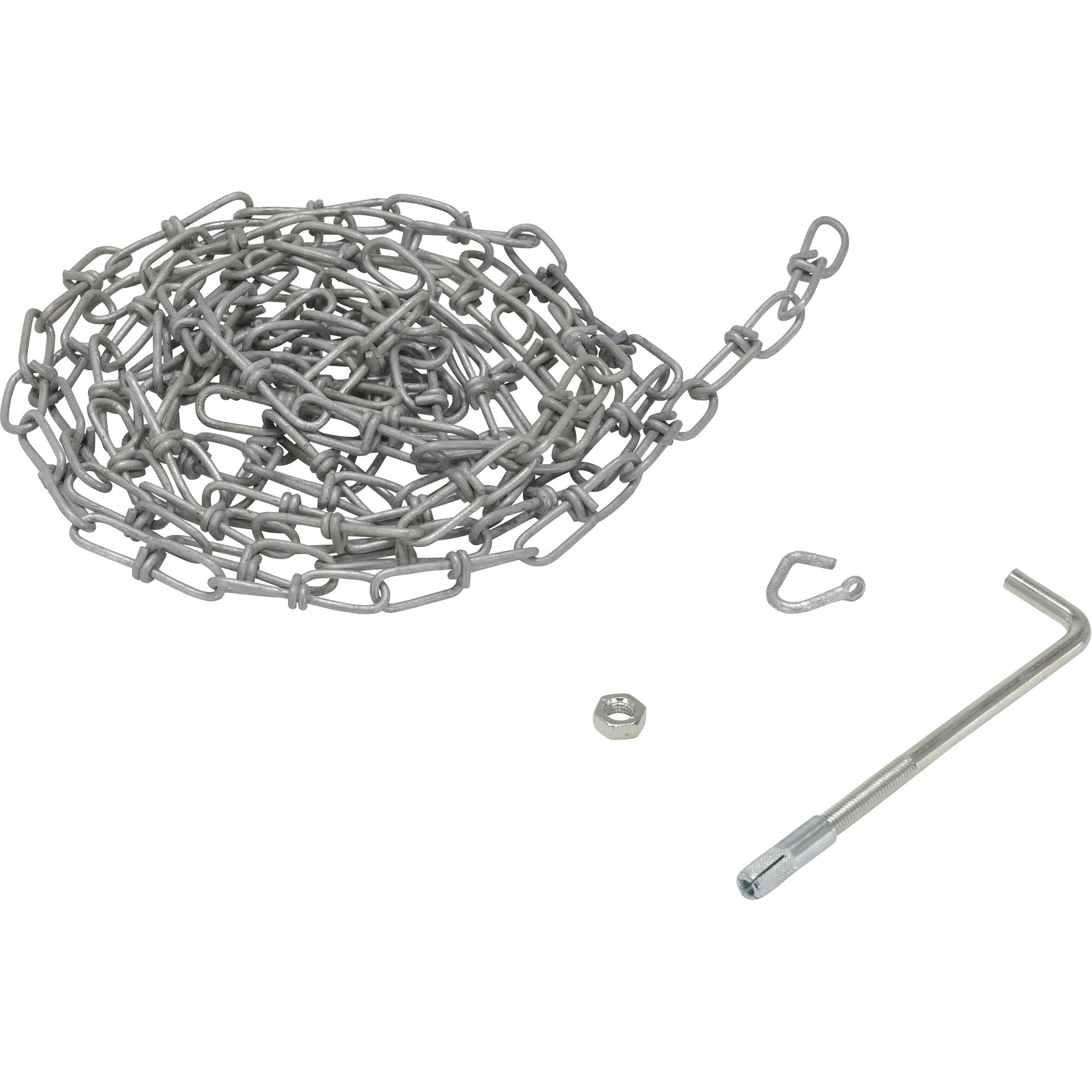Chaîne à double boucle avec crochet de suspension