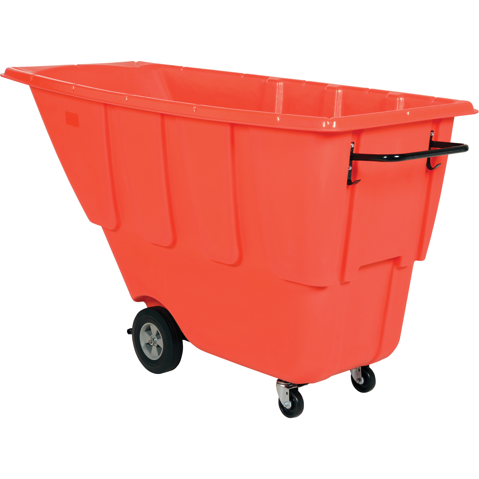 Chariot basculeur, Polyéthylène, 0,5 vg³, Capacité de charge de 450 lb