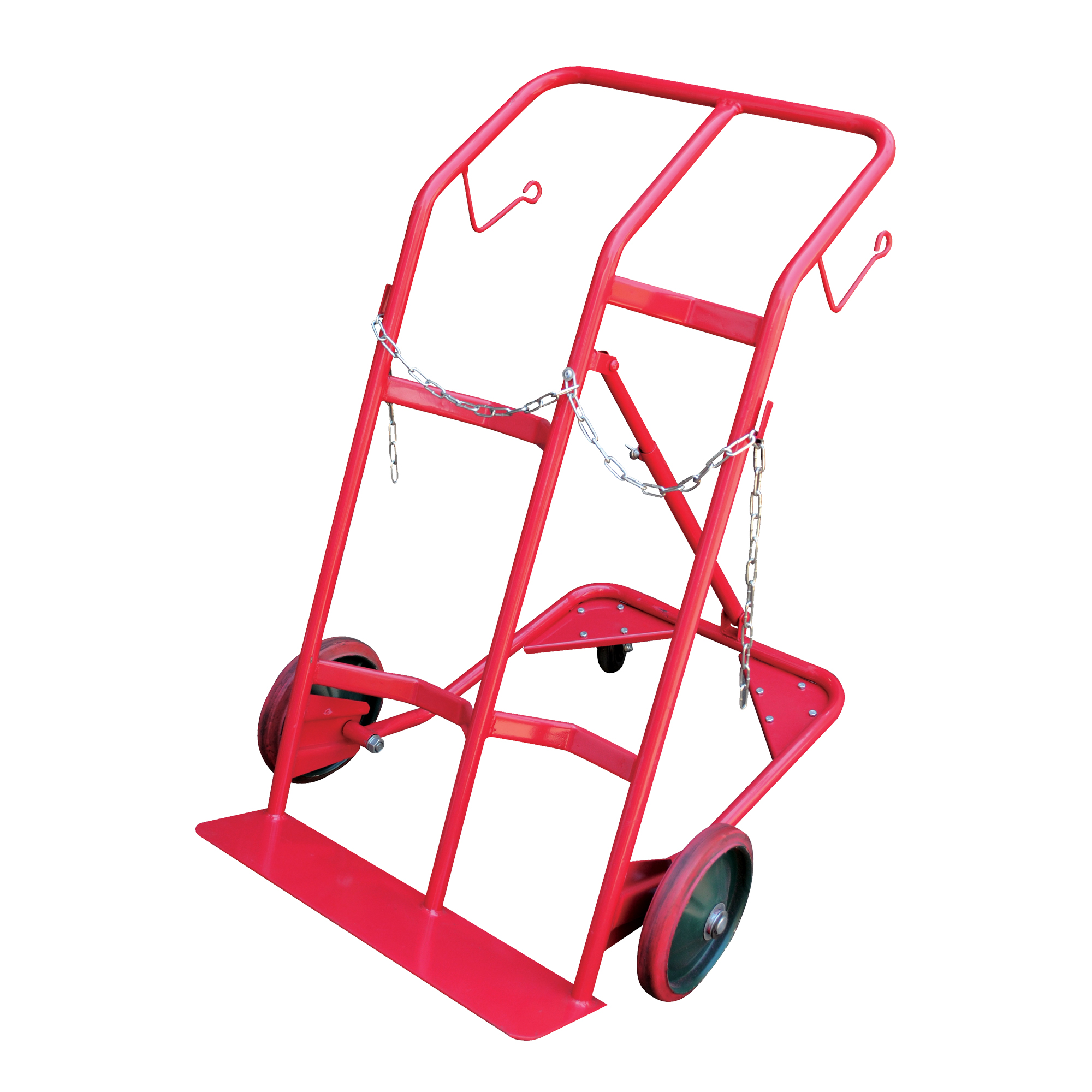 Chariot pour bouteilles, Roues Caoutchouc moulé, Base de 25-1/2"la x 7"lo, 350 lb