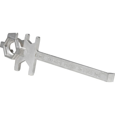 Clé pour baril, Ouverture de 3/4"/2", Poignée 9-1/2", Acier inoxydable