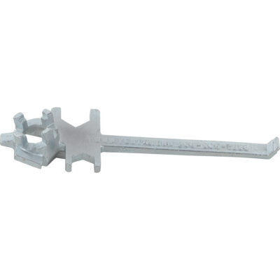 Clé pour bouchon-écrou spécialisée à un seul côté, Ouverture de 1-1/2", Poignée 7-1/2", Acier moulé au zinc