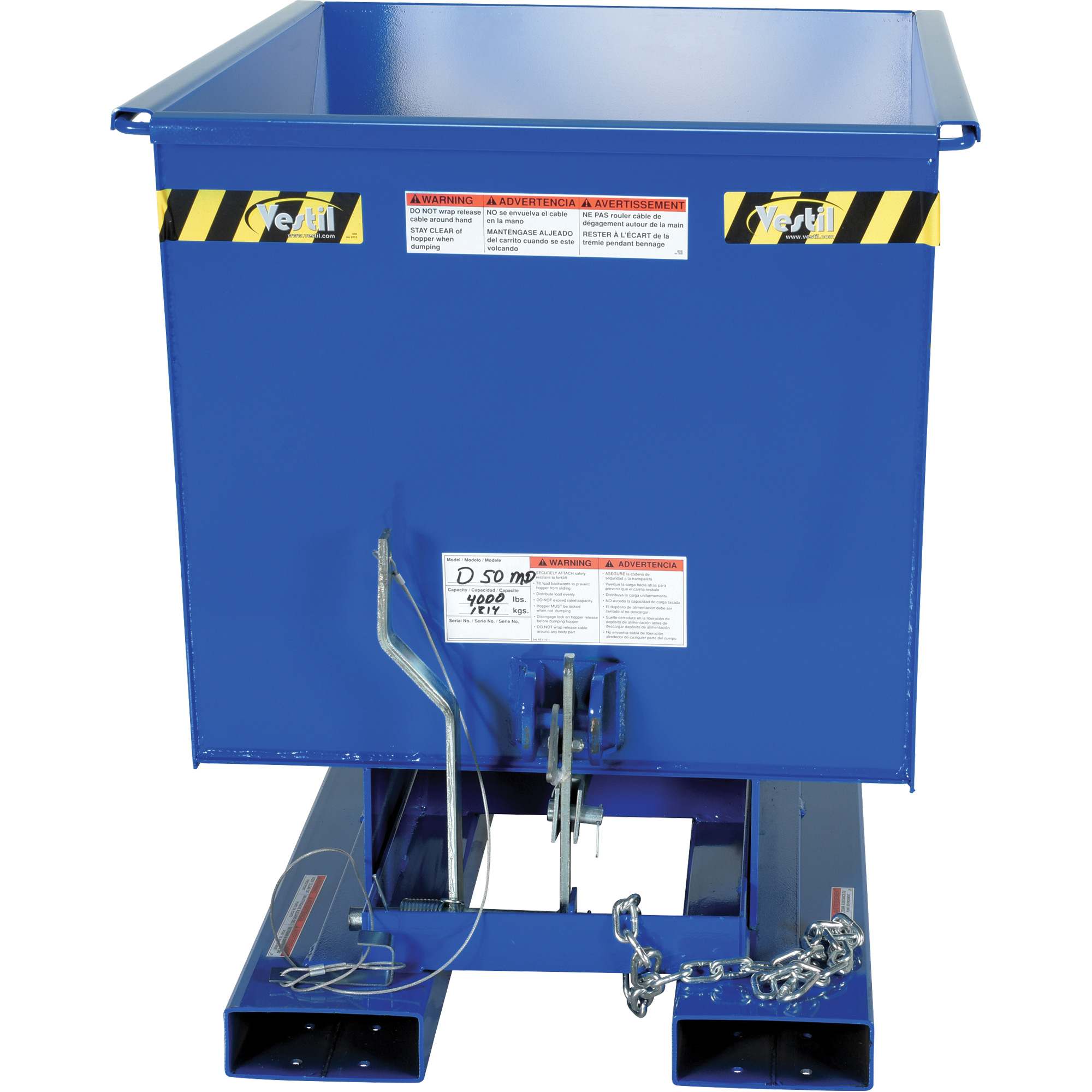 Conteneur autobasculeur, Acier, 1/2 vg³, Bleu – Image 5