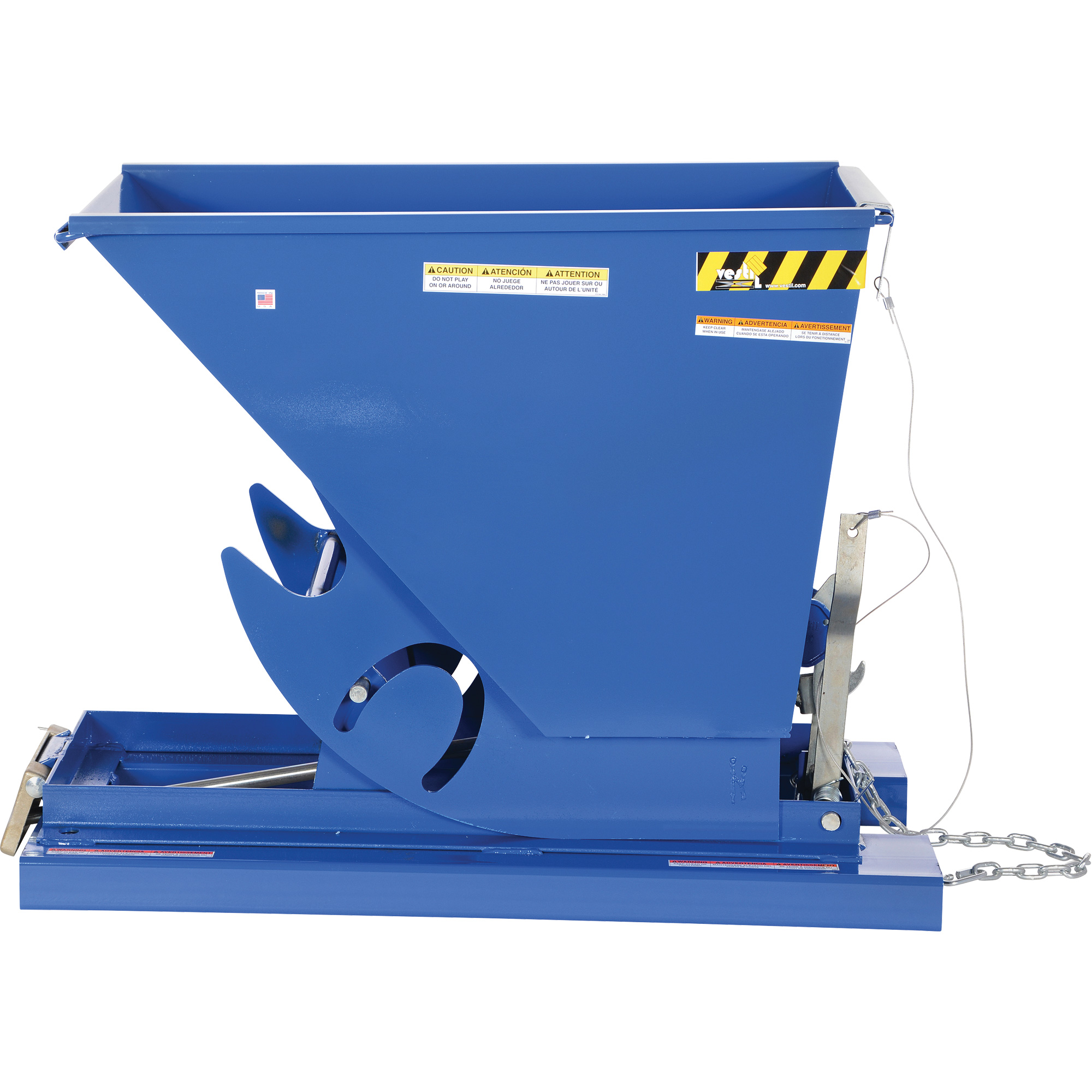 Conteneur autobasculeur, Acier, 1/3 vg³, Bleu – Image 5