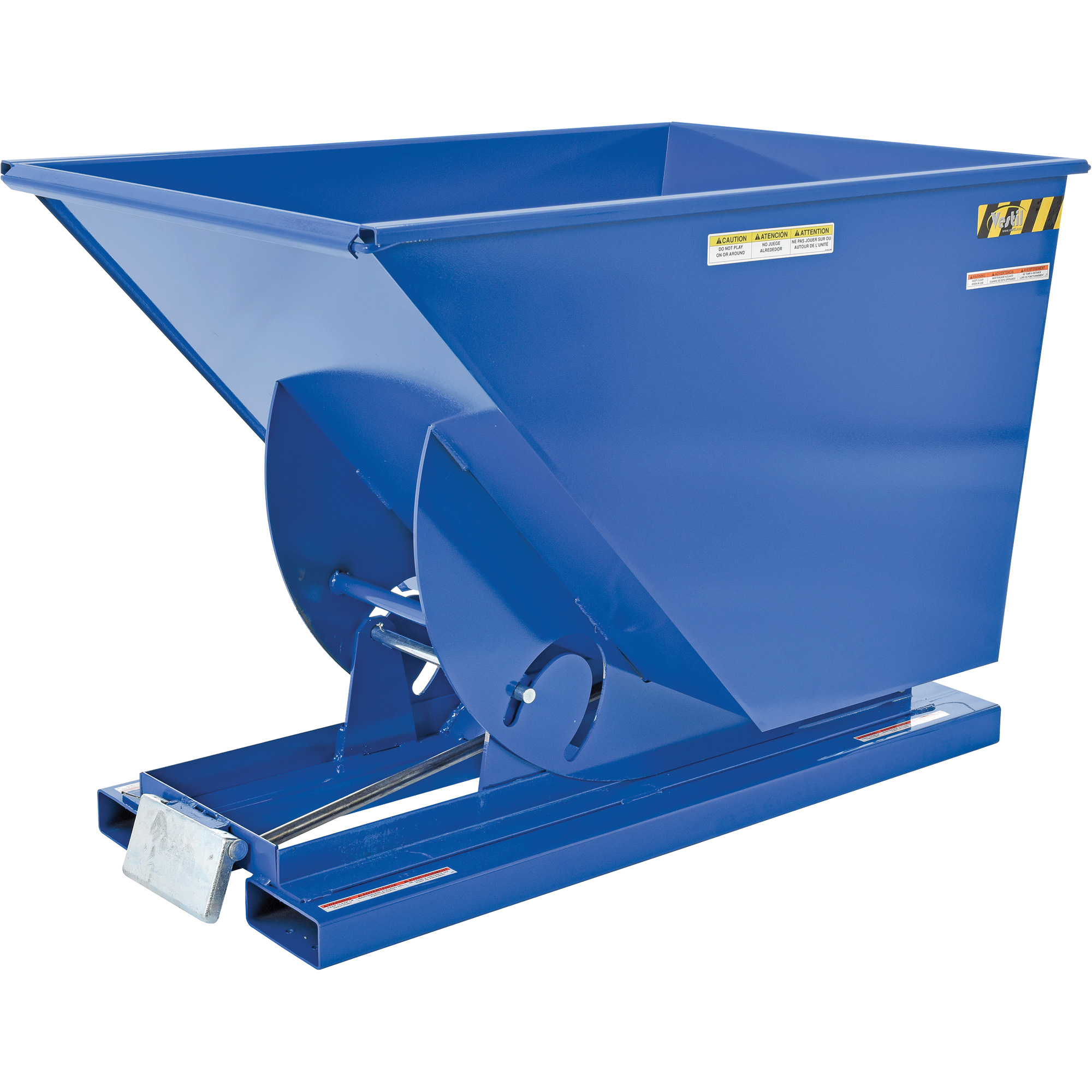 Conteneur autobasculeur, Acier, 1 vg³, Bleu – Image 4