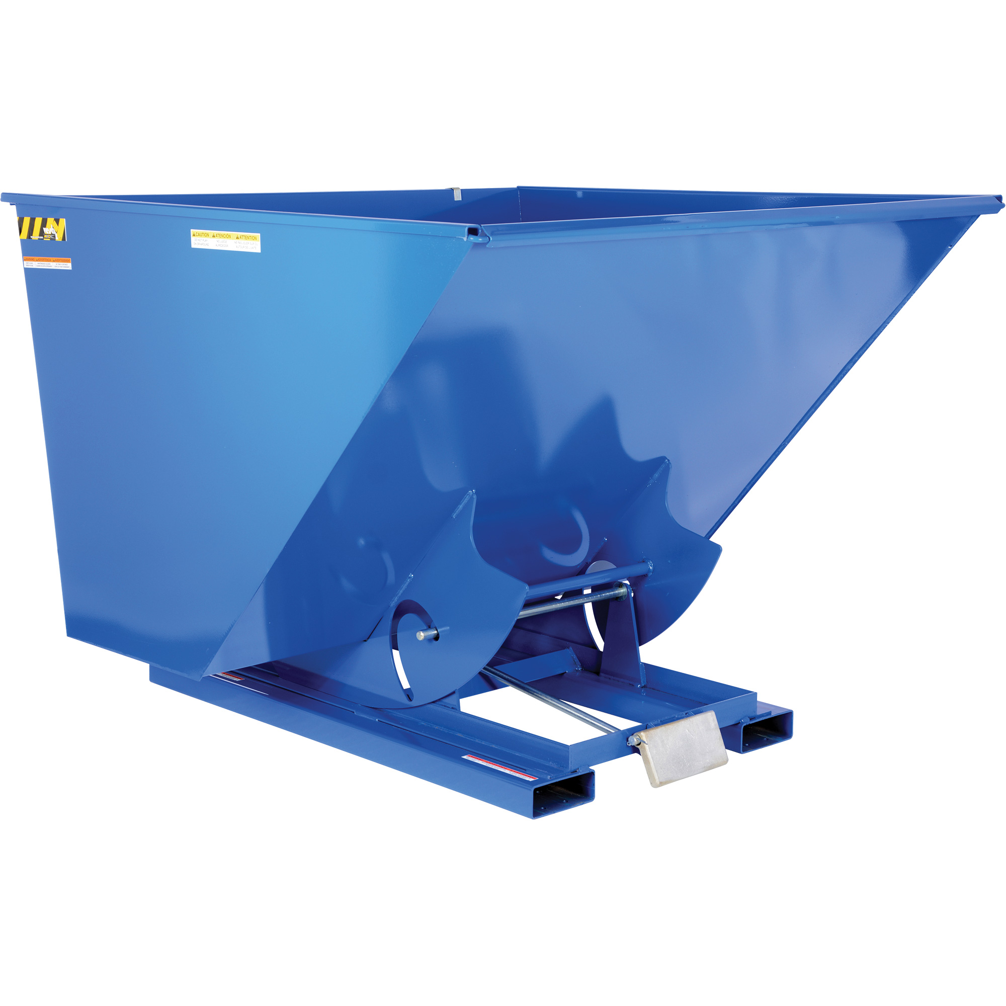 Conteneur autobasculeur, Acier, 2-1/2 vg³, Bleu