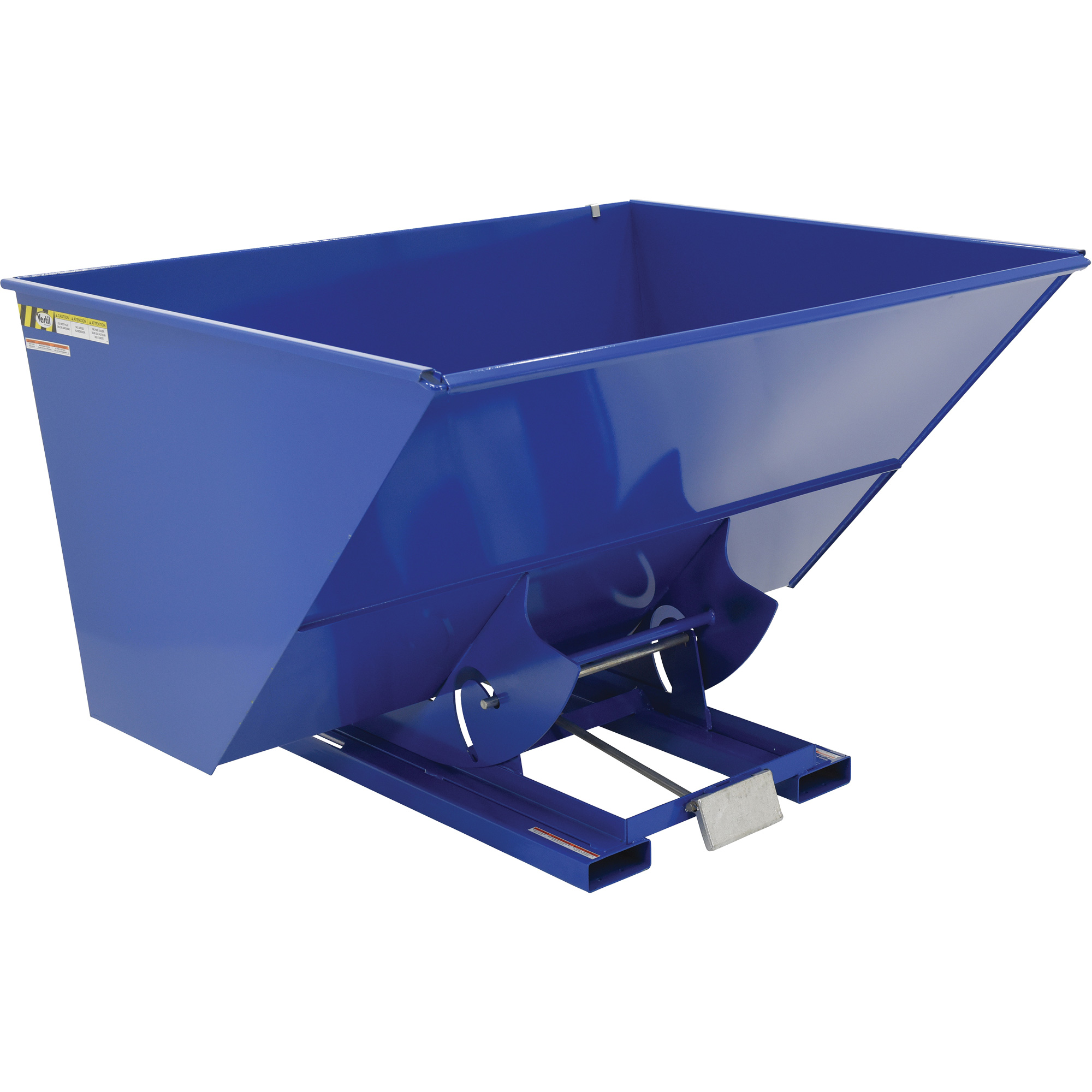 Conteneur autobasculeur, Acier, 3 vg³, Bleu