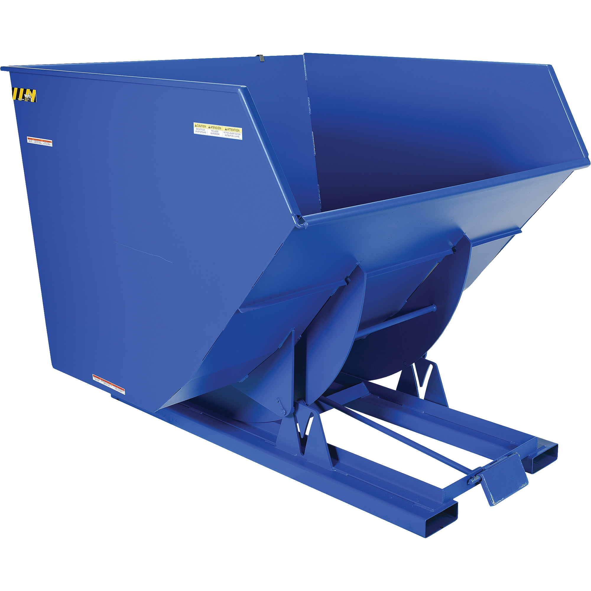 Conteneur autobasculeur, Acier, 4 vg³, Bleu