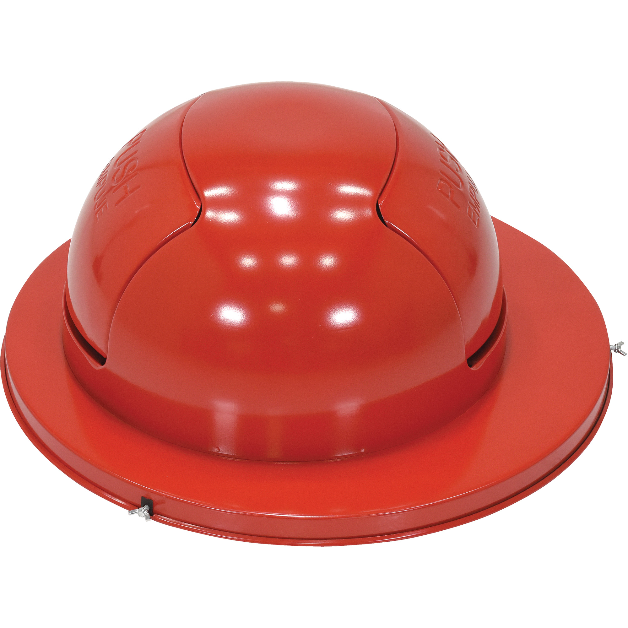 Couvercle pour baril à déchets, Couvercle bombé, Métal, Convient aux contenants 23-1/2" dia.