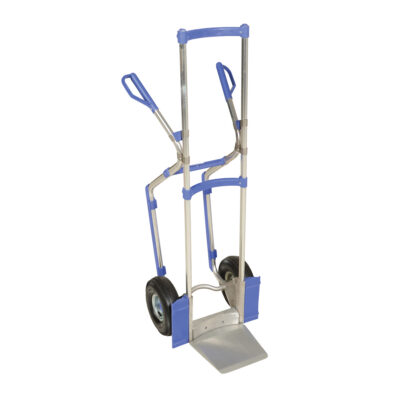 Diable ergonomique, Prise Combinaison, Aluminium, Hauteur de 52", Capacité 350 lb