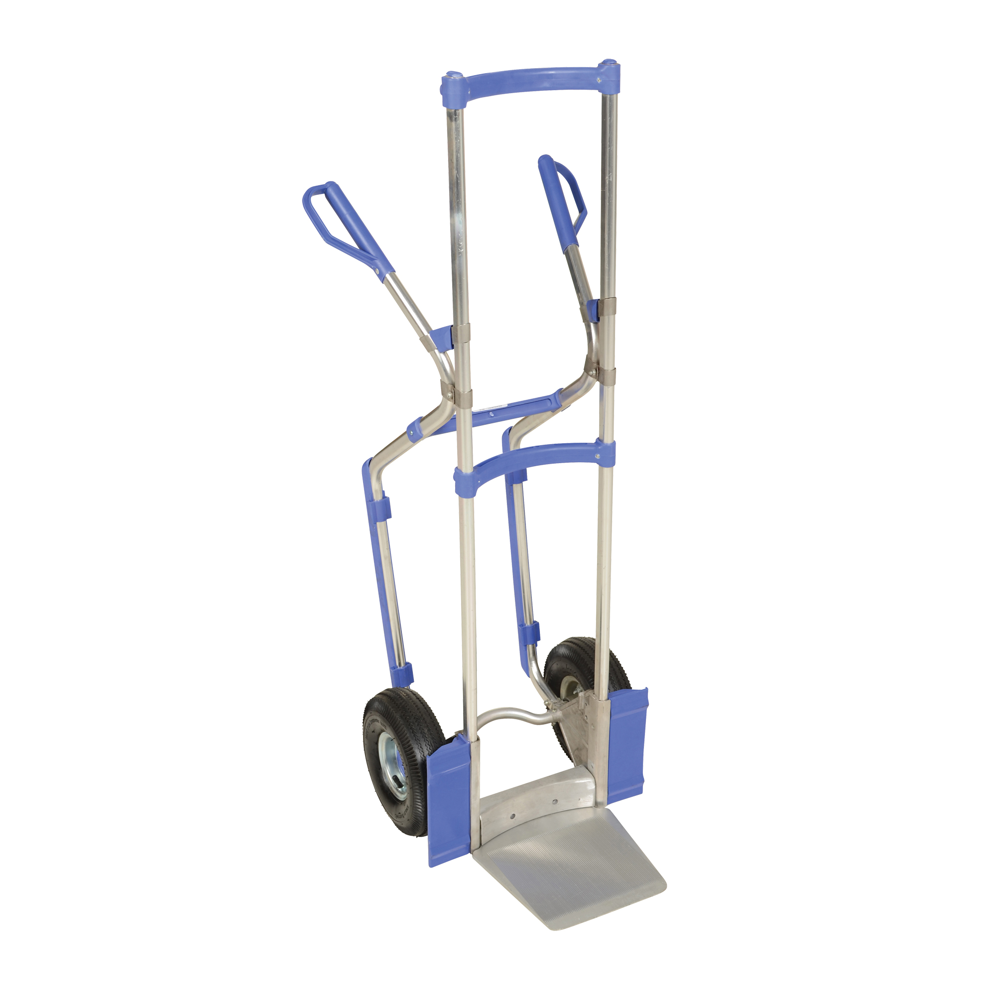 Diable ergonomique, Prise Combinaison, Aluminium, Hauteur de 52", Capacité 350 lb