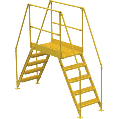 Échelles de liaison, 103-1/2" Portée hors tout, 50" ha x 48" p, 24" Largeur de la marche