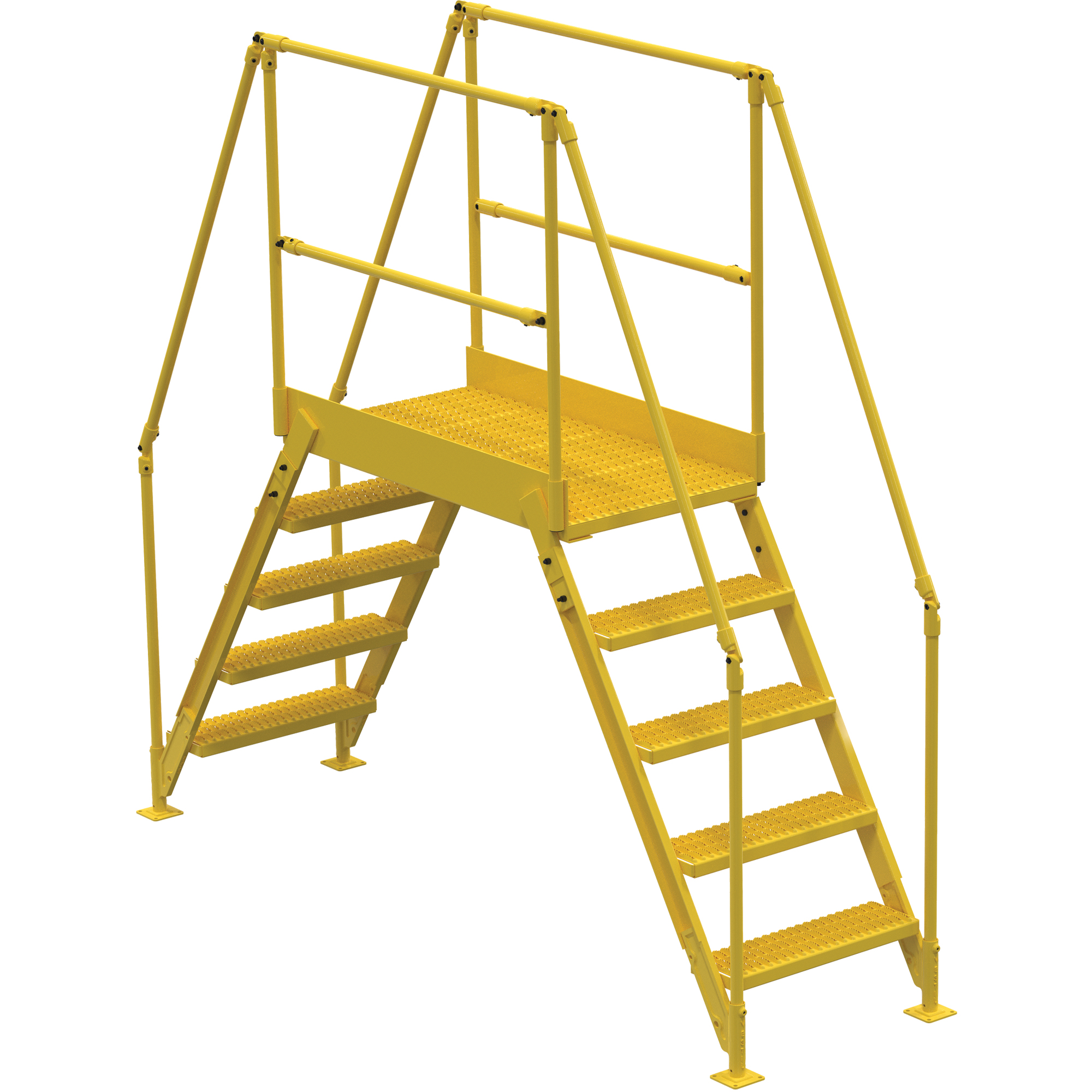 Échelles de liaison, 103-1/2" Portée hors tout, 50" ha x 48" p, 24" Largeur de la marche