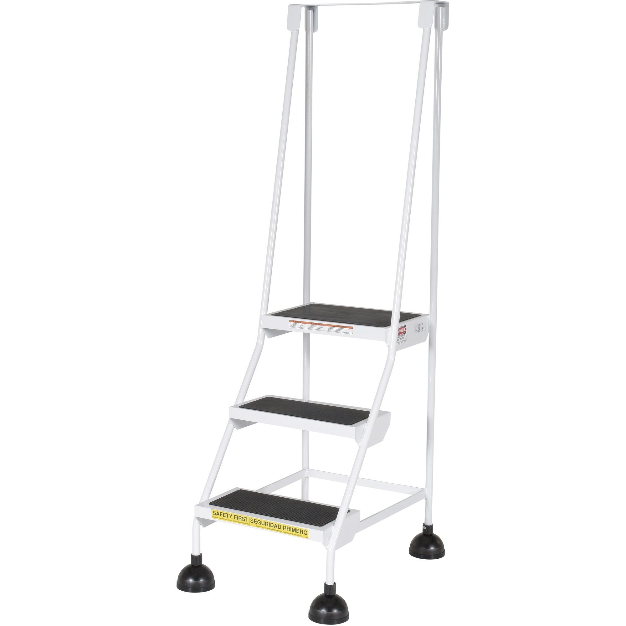 Échelles Stop-Step, 3 marches, Largeur de la marche 16", Hauteur de la plateforme 28-11/16", Acier