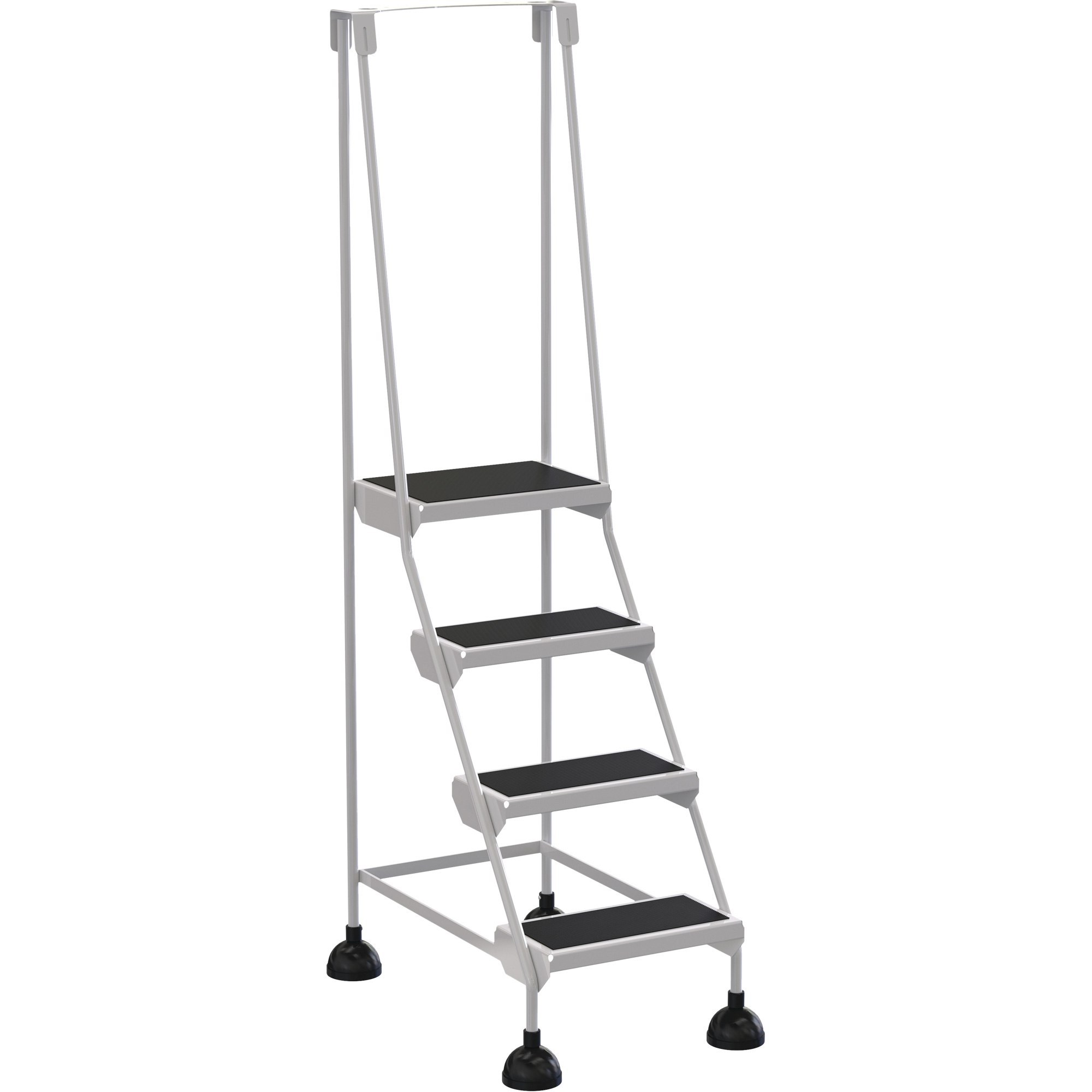 Échelles Stop-Step, 4 marches, Largeur de la marche 16", Hauteur de la plateforme 38-3/16", Acier