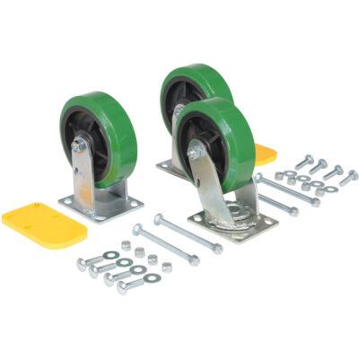 Ensemble de roulettes de trémie à basculement automatique série H