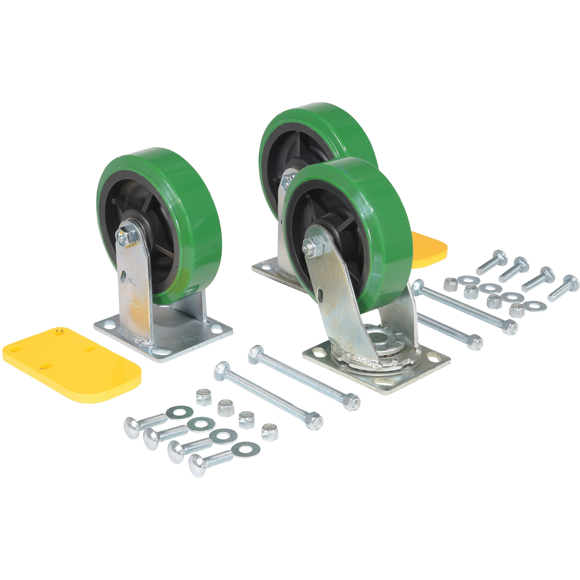 Ensemble de roulettes de trémie à basculement automatique série H