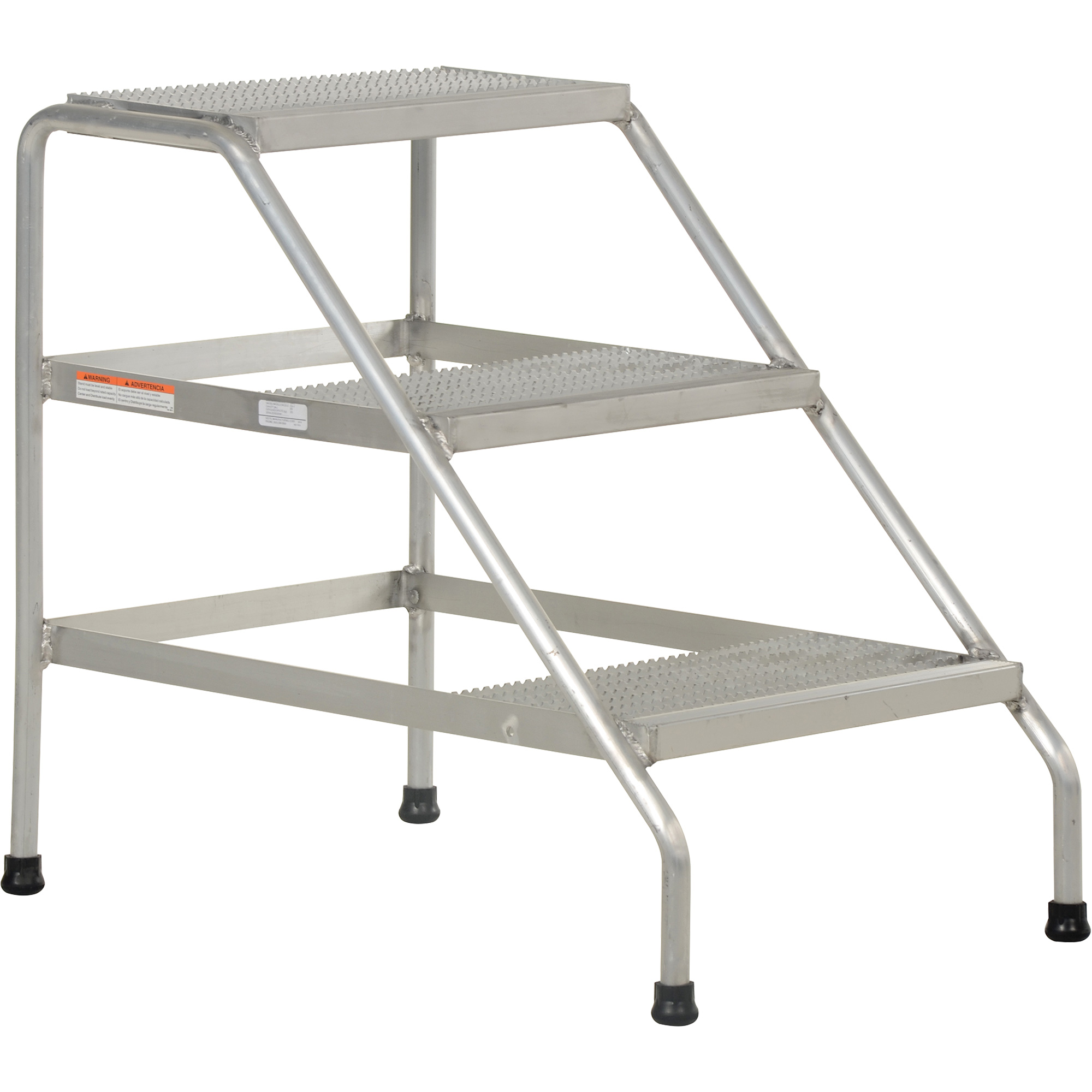 Escabeau en aluminium, 3 marche(s), 22-13/16" la x 34-9/16" lo x 30" h, Capacité 500 lb