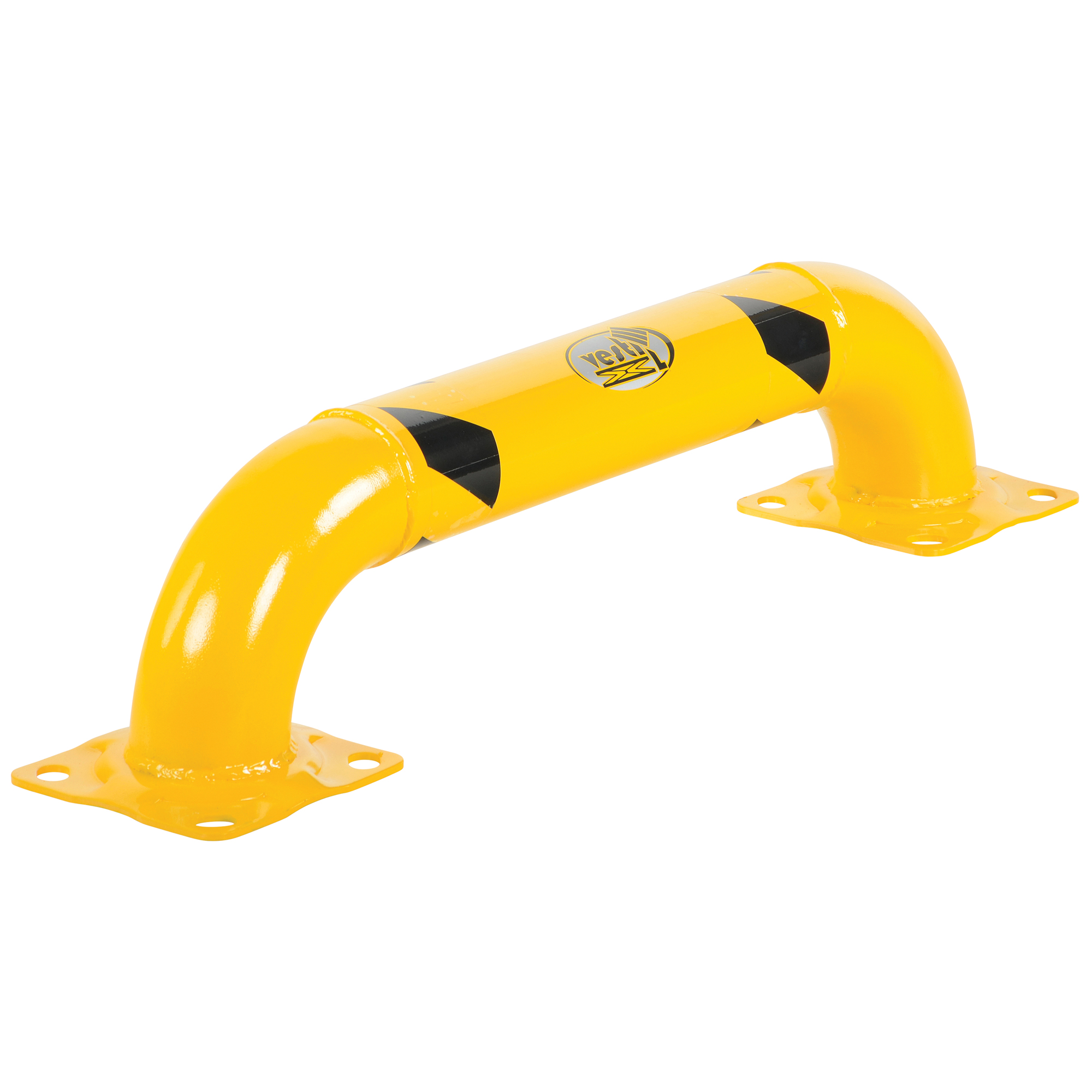 Garde-corps à profil bas pour rayonnages, 3' la x 0,75' h, Jaune