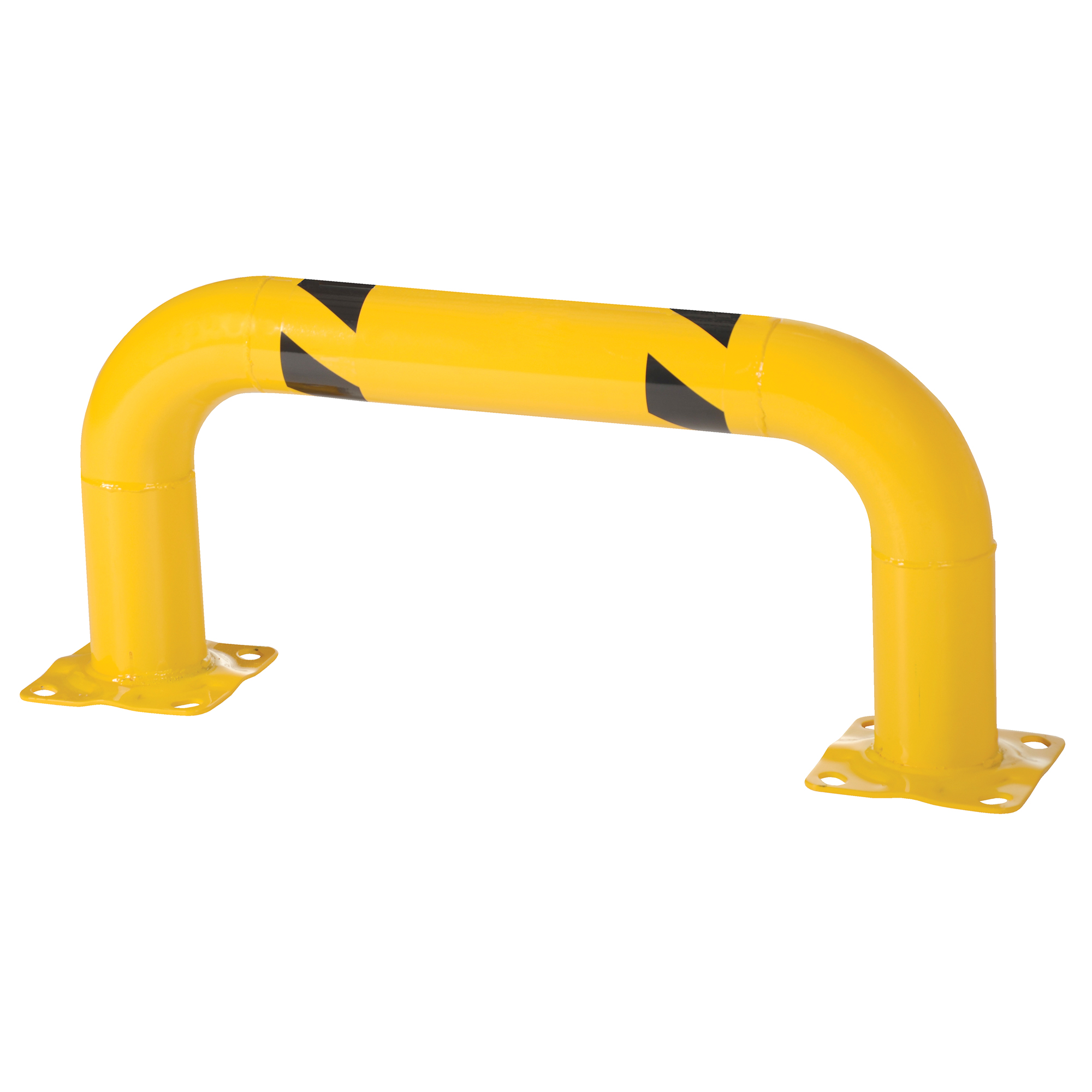 Garde-corps à profil bas pour rayonnages, 3' la x 1,4' h, Jaune