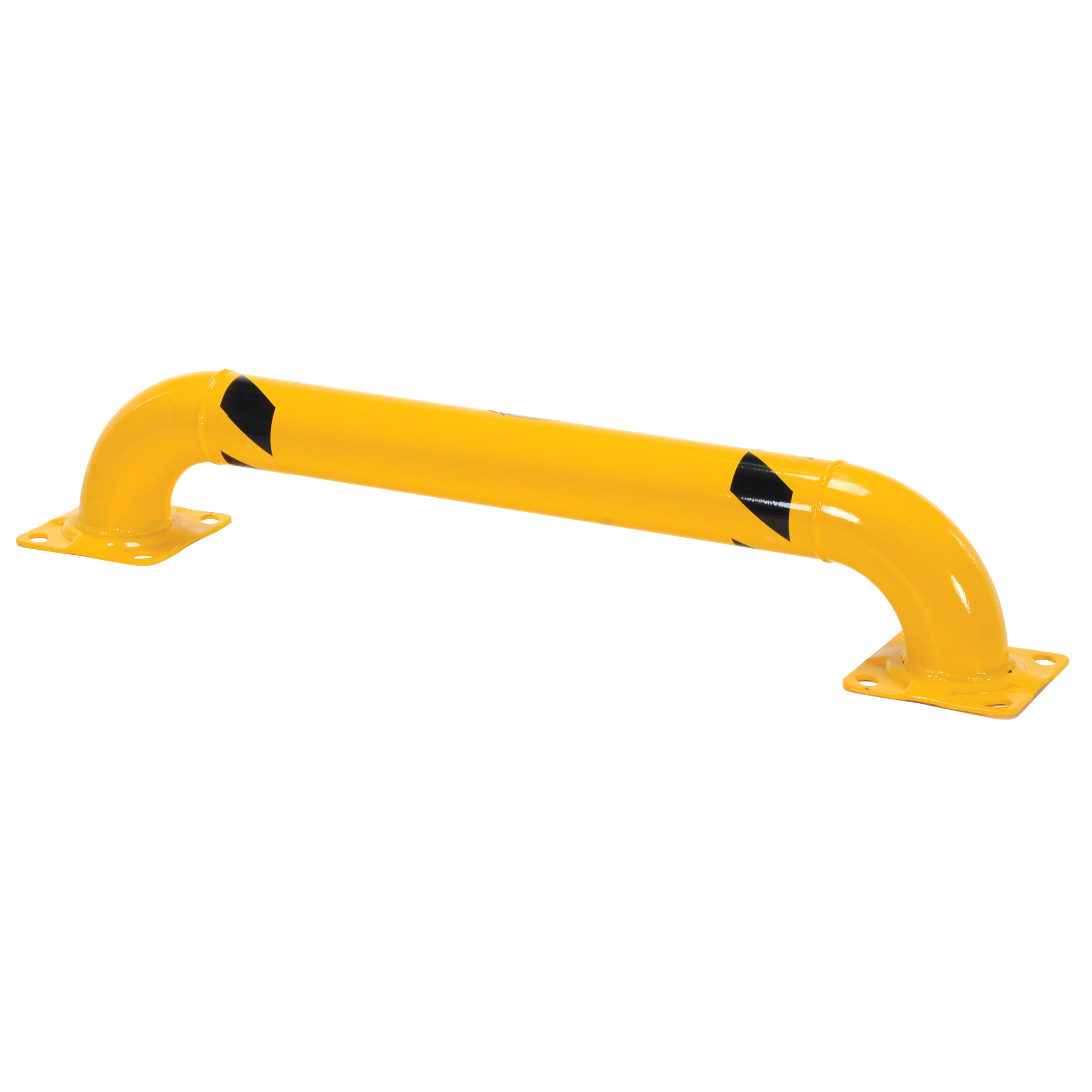 Garde-corps à profil bas pour rayonnages, 4' la x 0,75' h, Jaune – Image 2