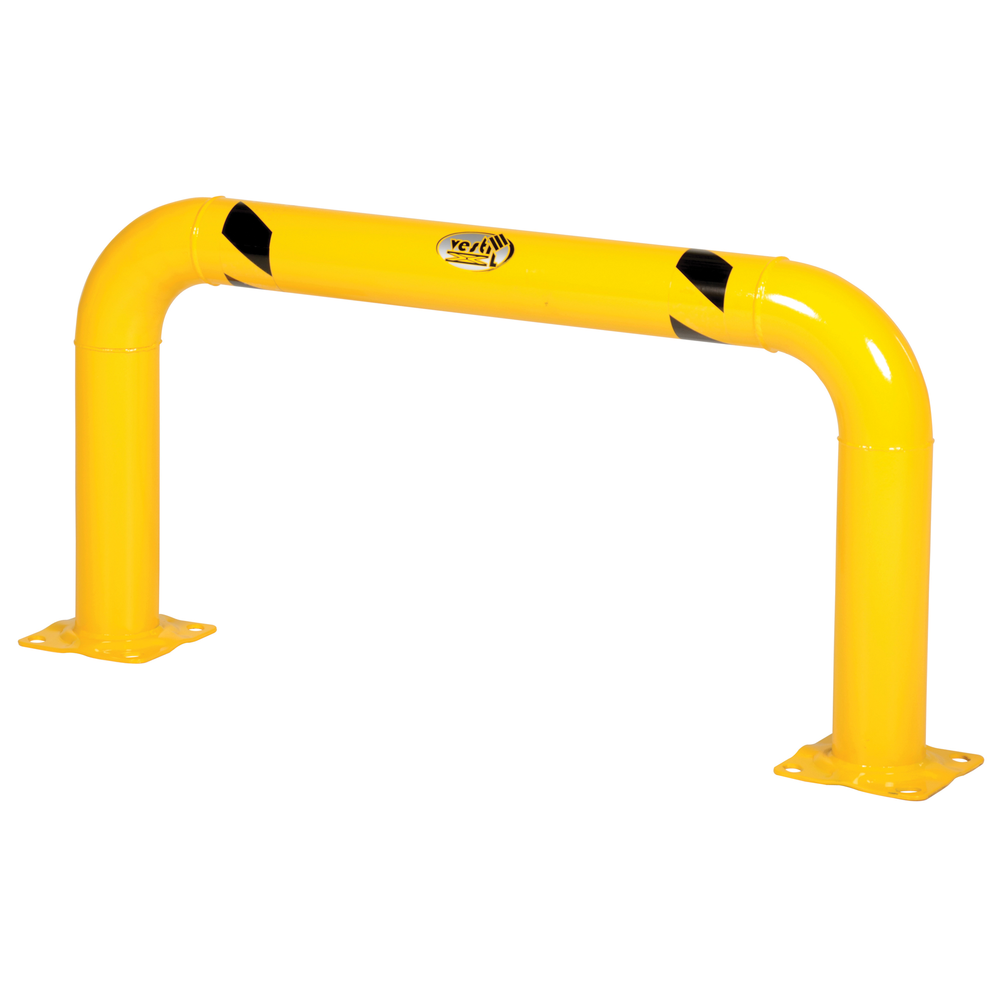 Garde-corps à profil élevé pour machines, 4' la x 2' h, Jaune